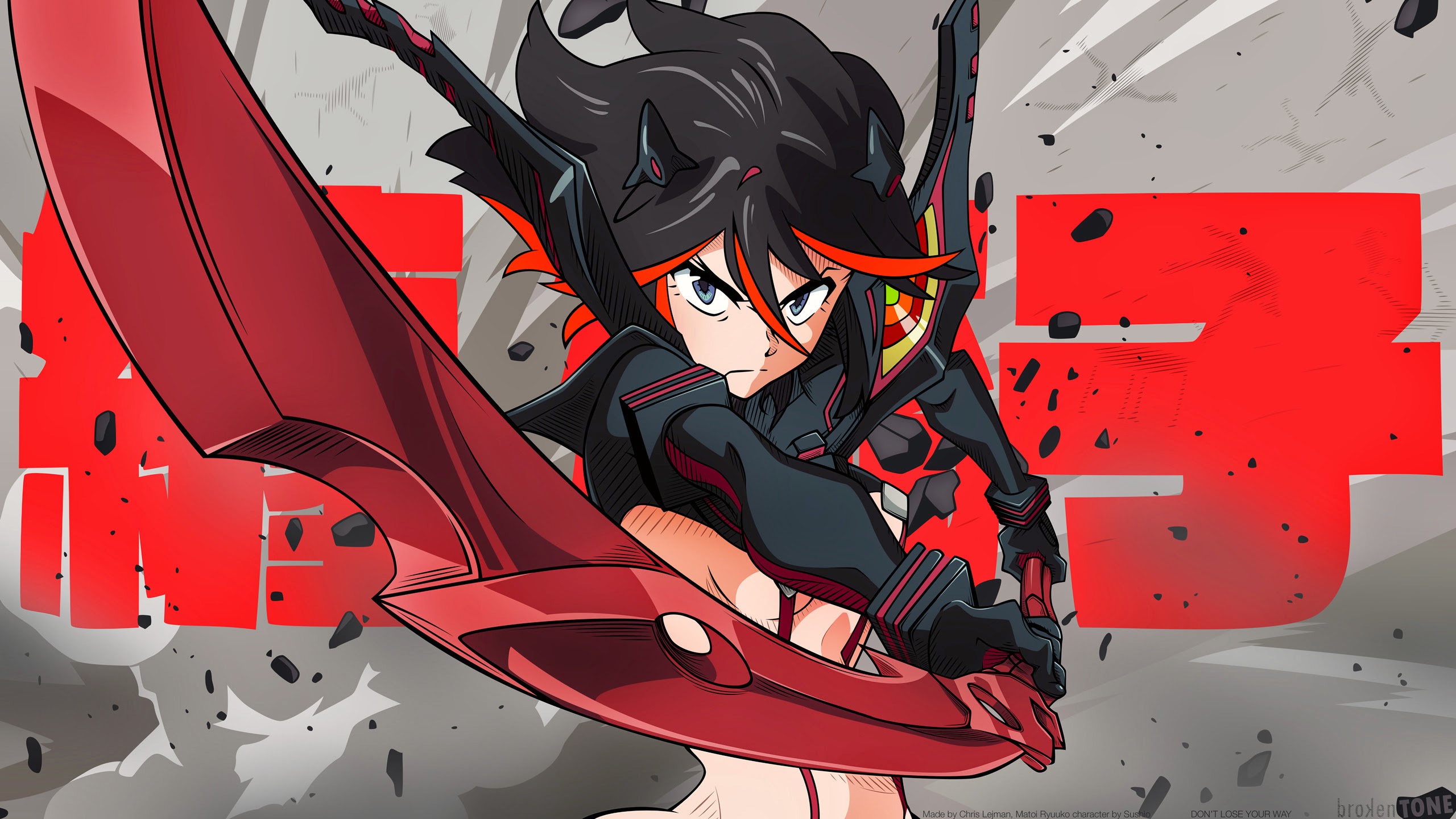 Kill La Kill Matoi Ryuuko Senketsu Anime Anime Girls 2560x1440