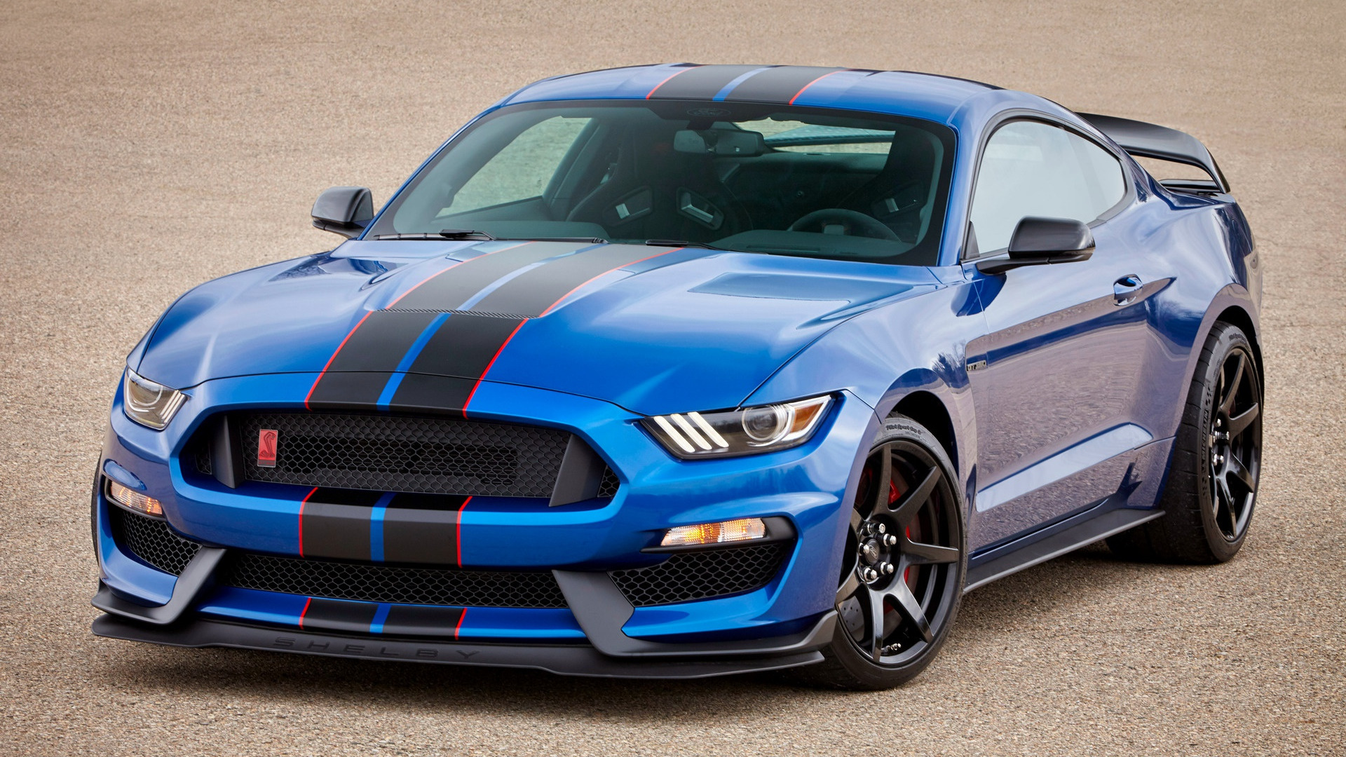 Ford Car Shelby GT350 Ford Mustang Racing Stripes 1920x1080