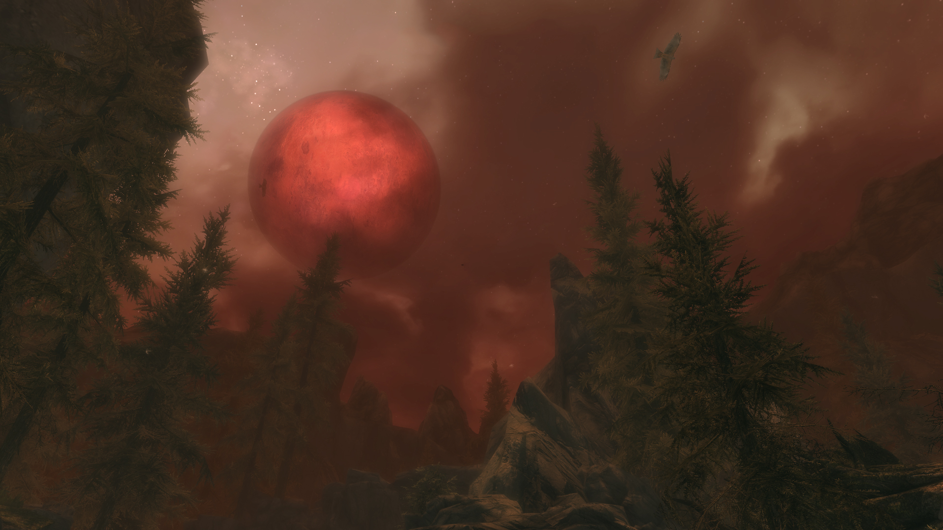 The Elder Scrolls V Skyrim Video Games Blood Moon 1920x1080