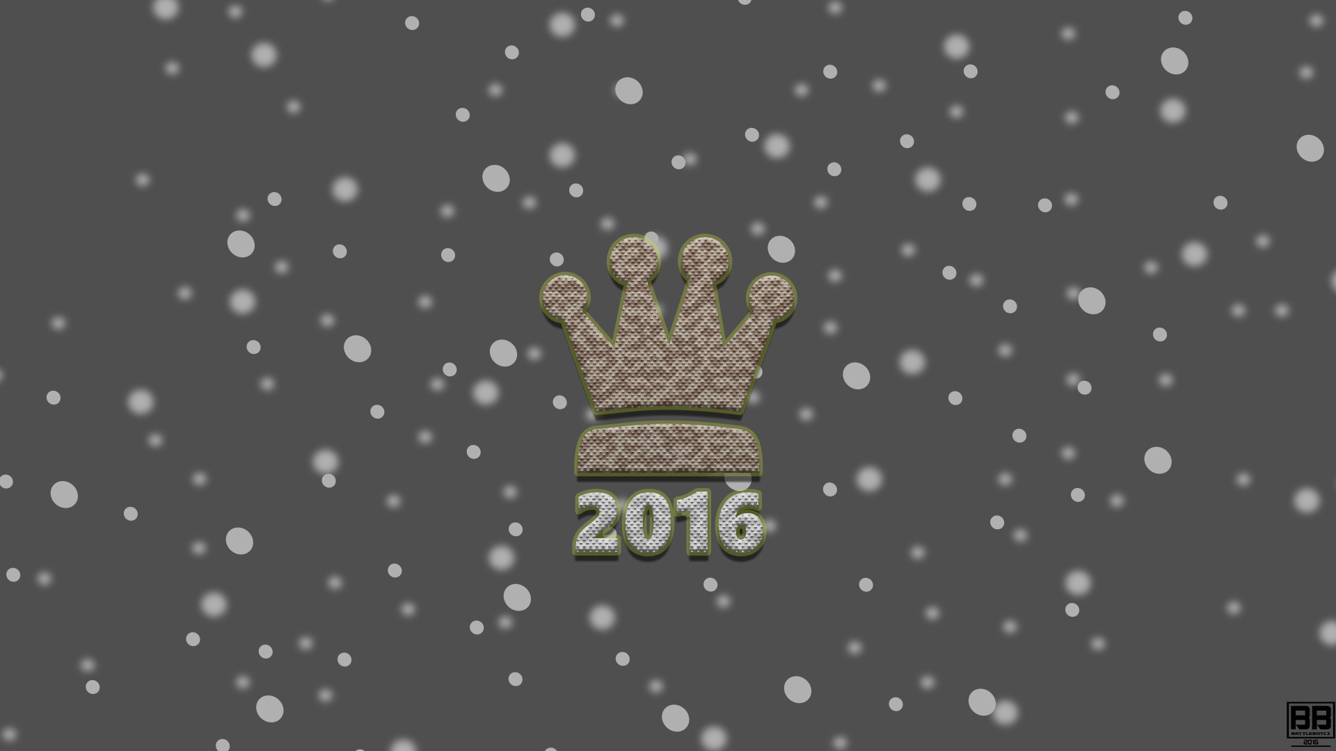 Snow Flakes King Graphic Design Typography New Year Crown 1920x1080