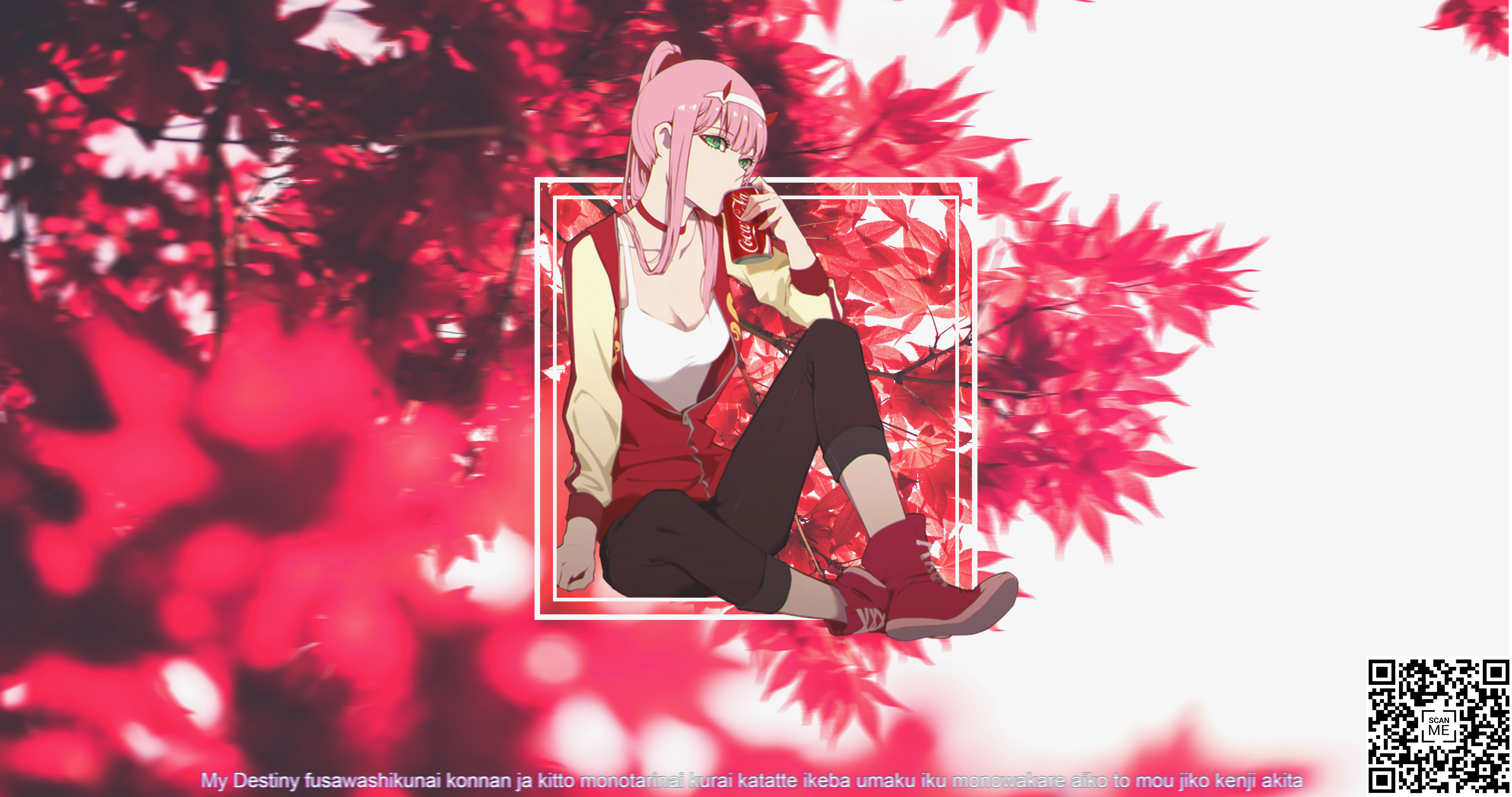 Zero Two Darling In The FranXX Darling In The FranXX Anime Girls Can Coca Cola Pink Hair Green Eyes  4096x2160