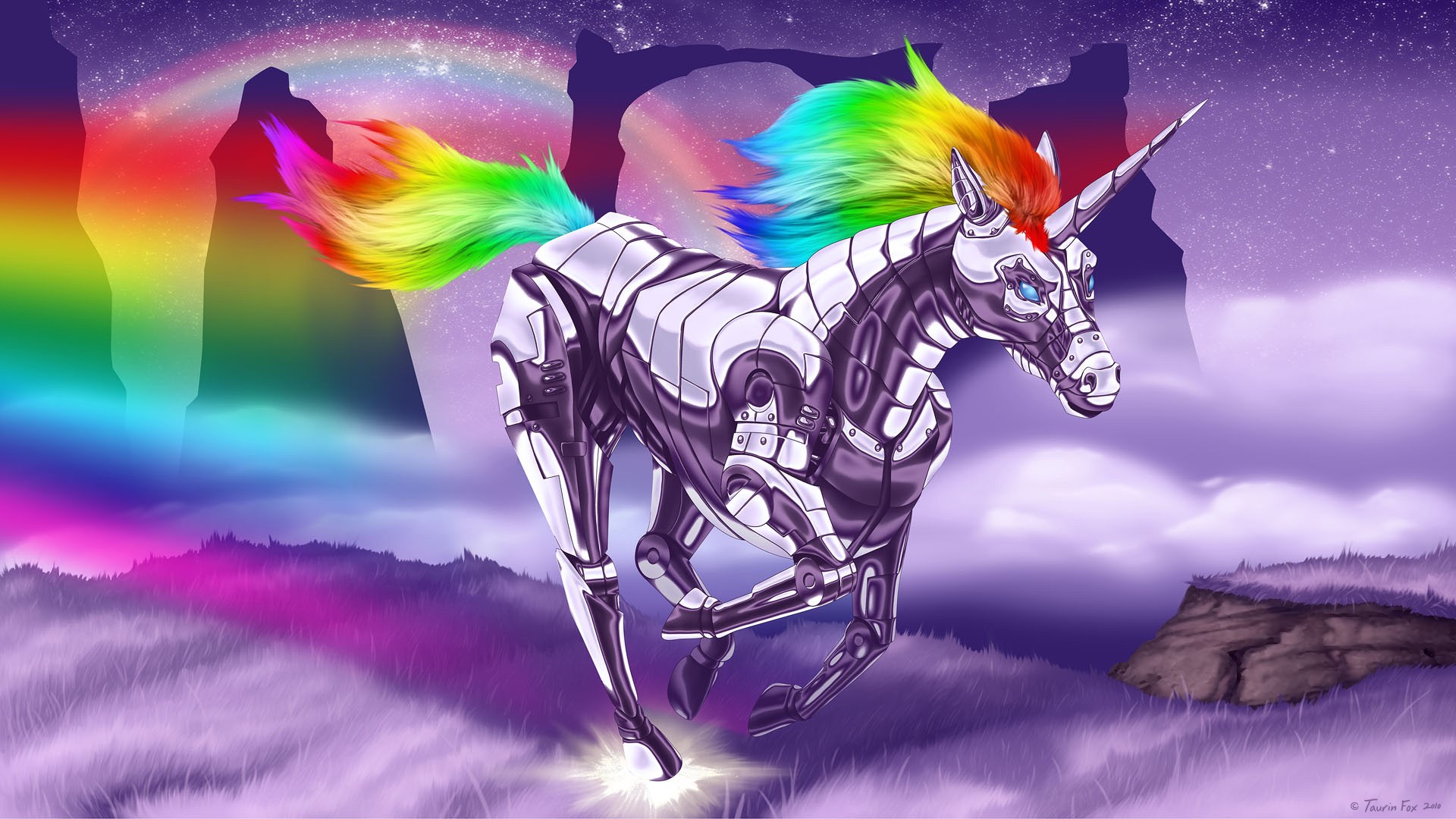 Anthro Adult Swim Unicorns Robot Unicorn Attack 1920x1080