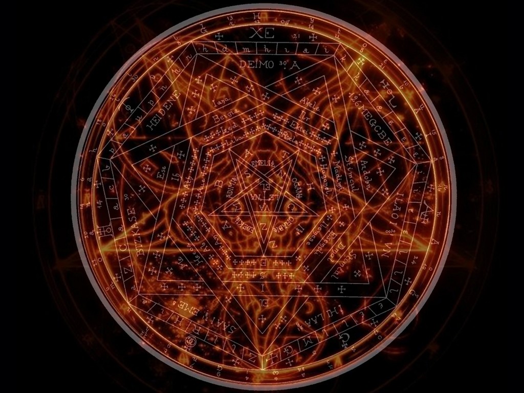 Pentagram Occultism Inverted Pentagram 1024x768