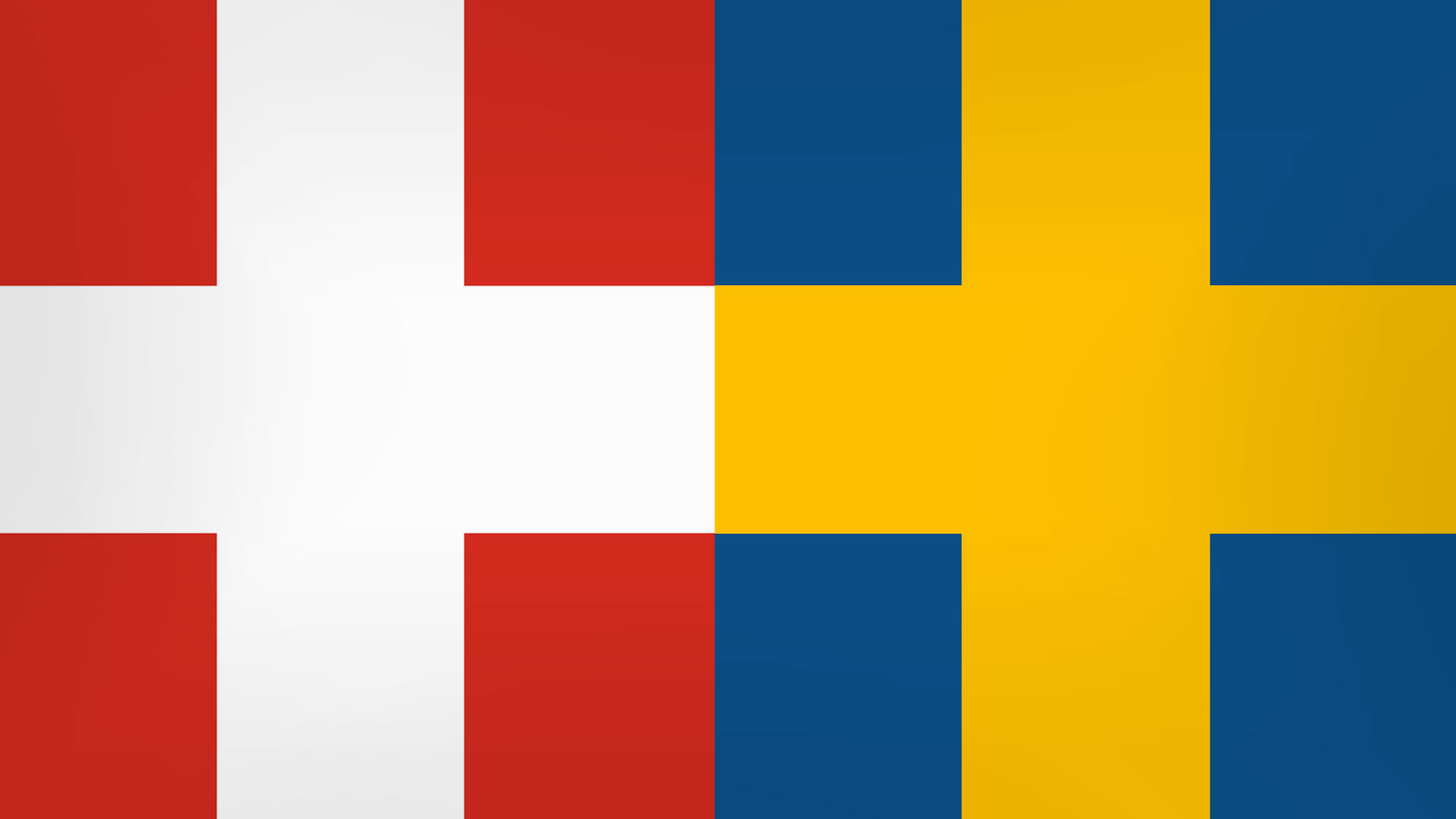 Flag Sweden Colorful Denmark 1920x1080