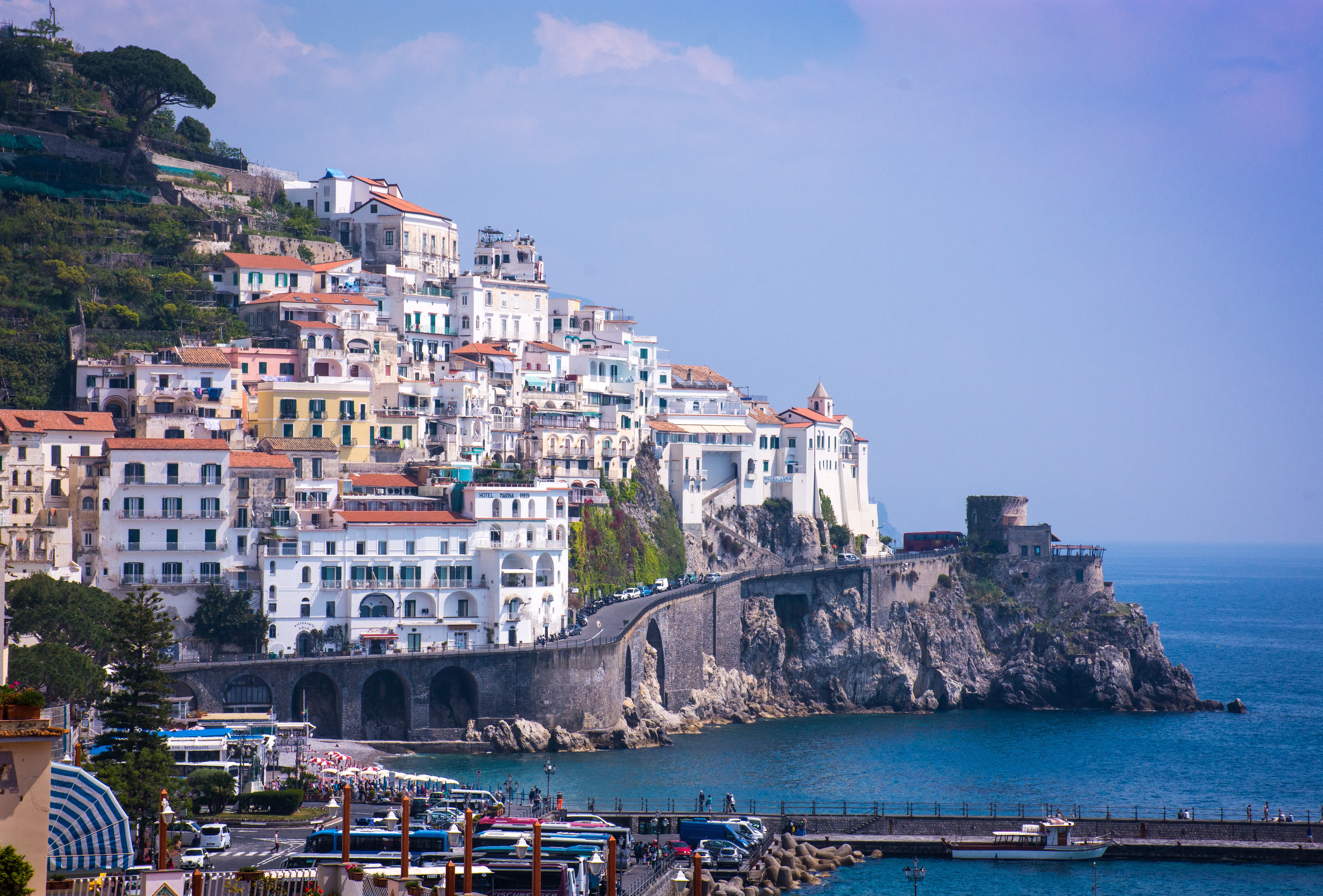 Campania Amalfi Italy Landscape Cityscape 5732x3882