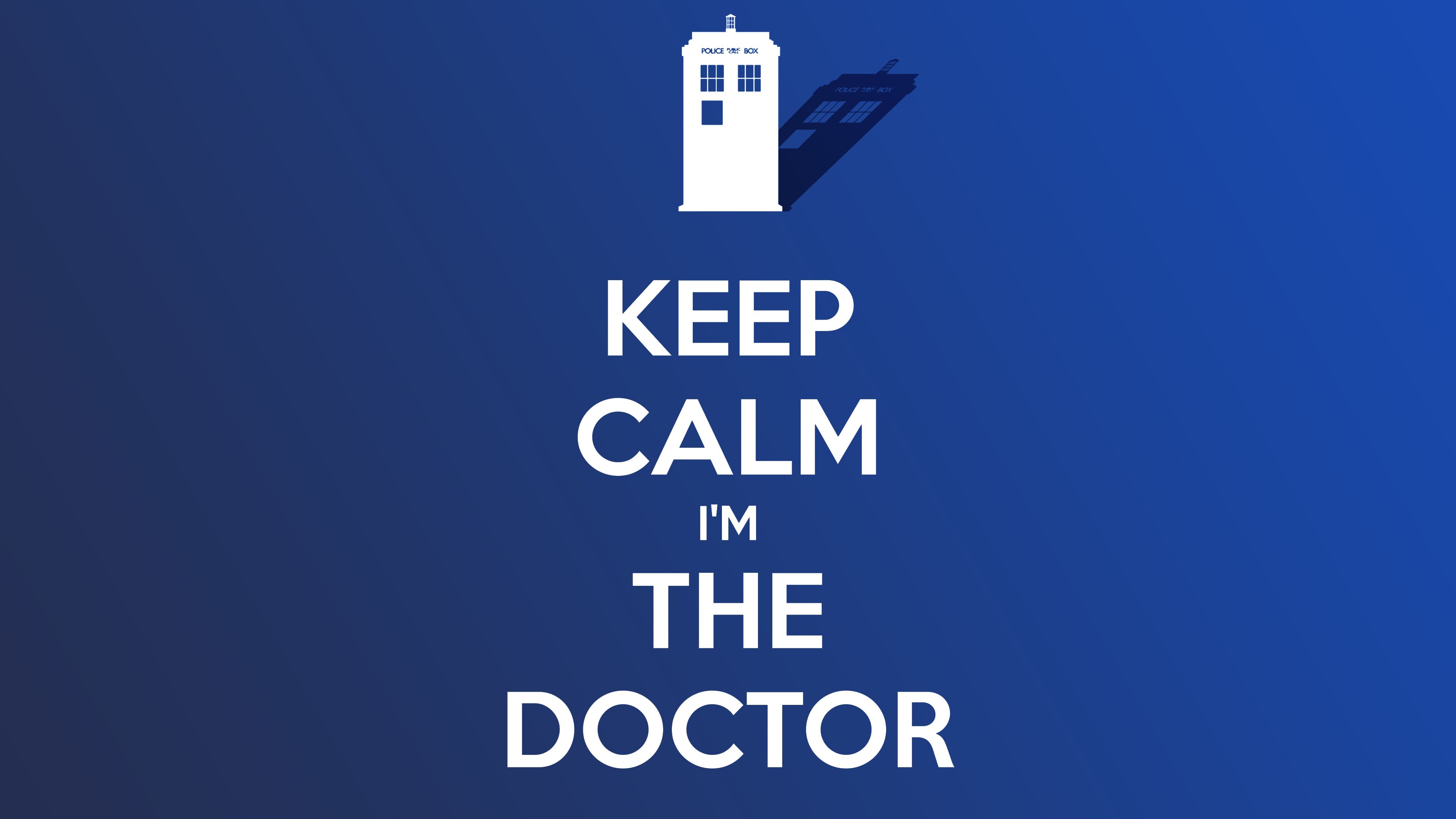 Doctor Who The Doctor TARDiS Keep Calm And 3840x2160