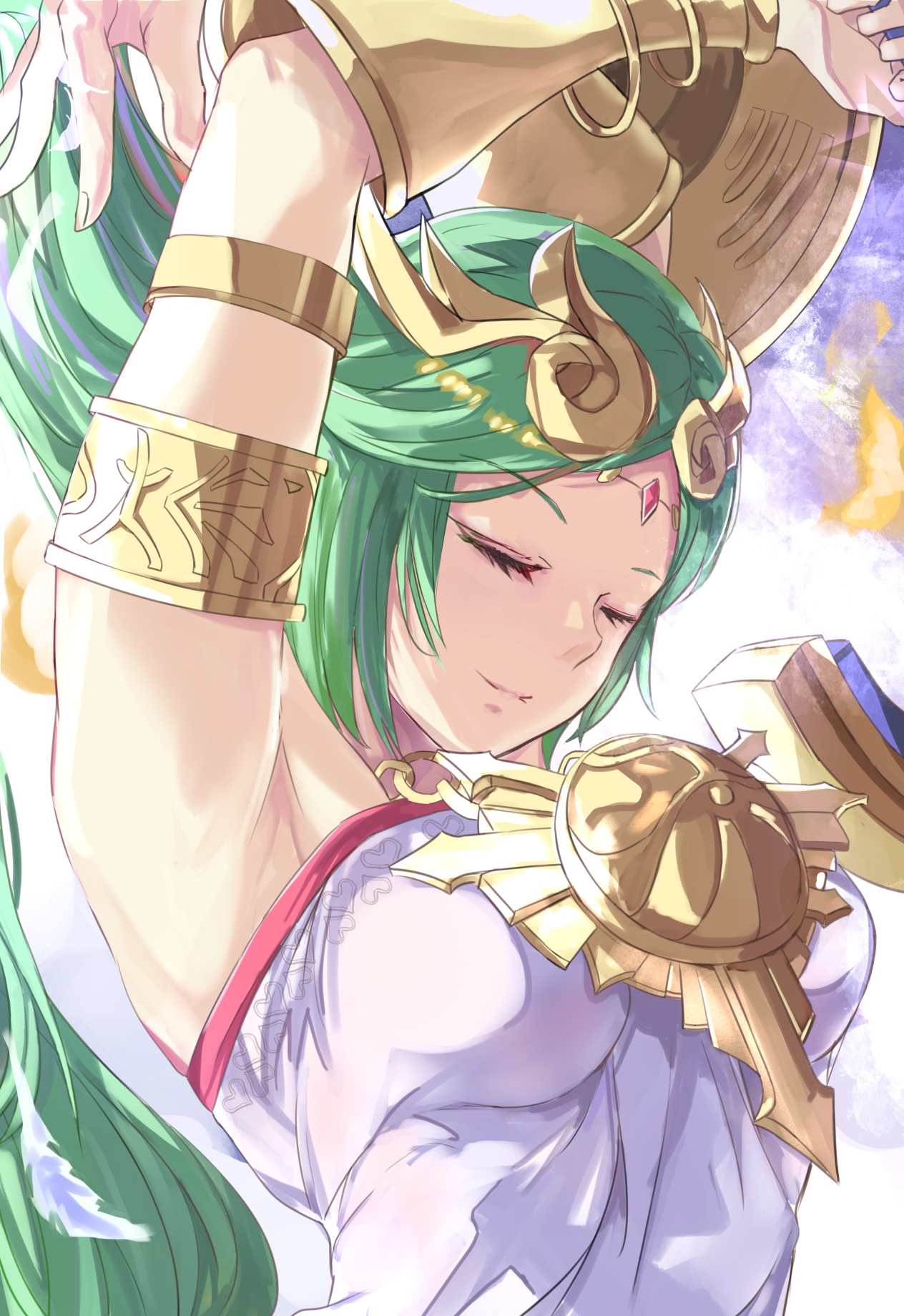 Anime Anime Girls Digital Art Artwork Vertical Portrait Display Palutena Super Smash Brothers Video  1264x1840