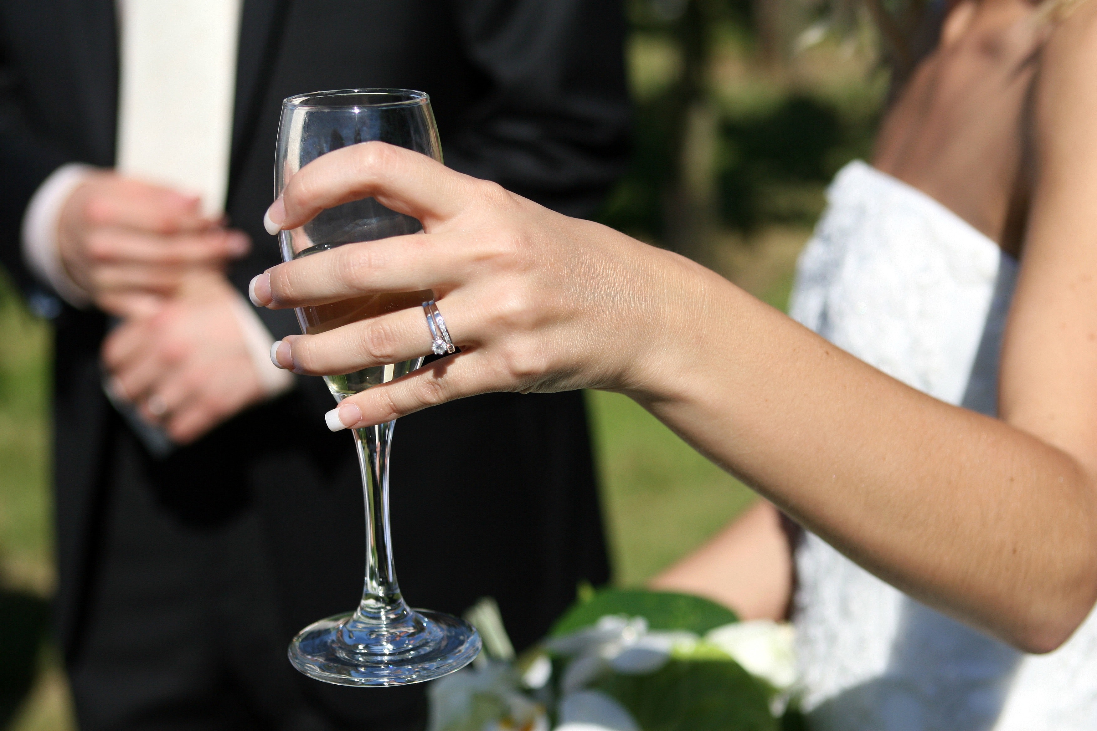 Marriage Champagne Drinking Glass 3504x2336