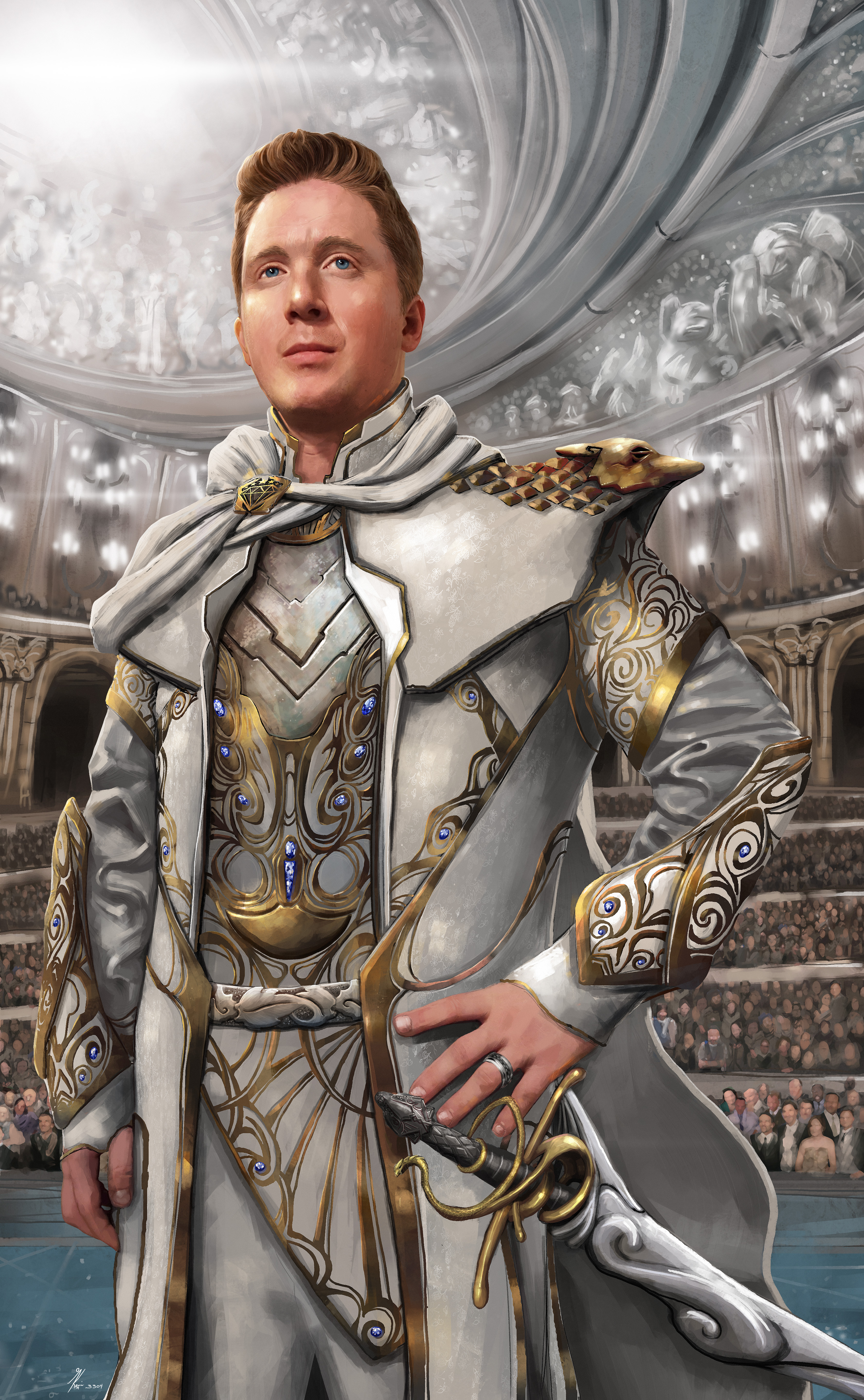 Kev Art Elite Dangerous Commander Imperial Guard Political Figure Politics 3360x5446