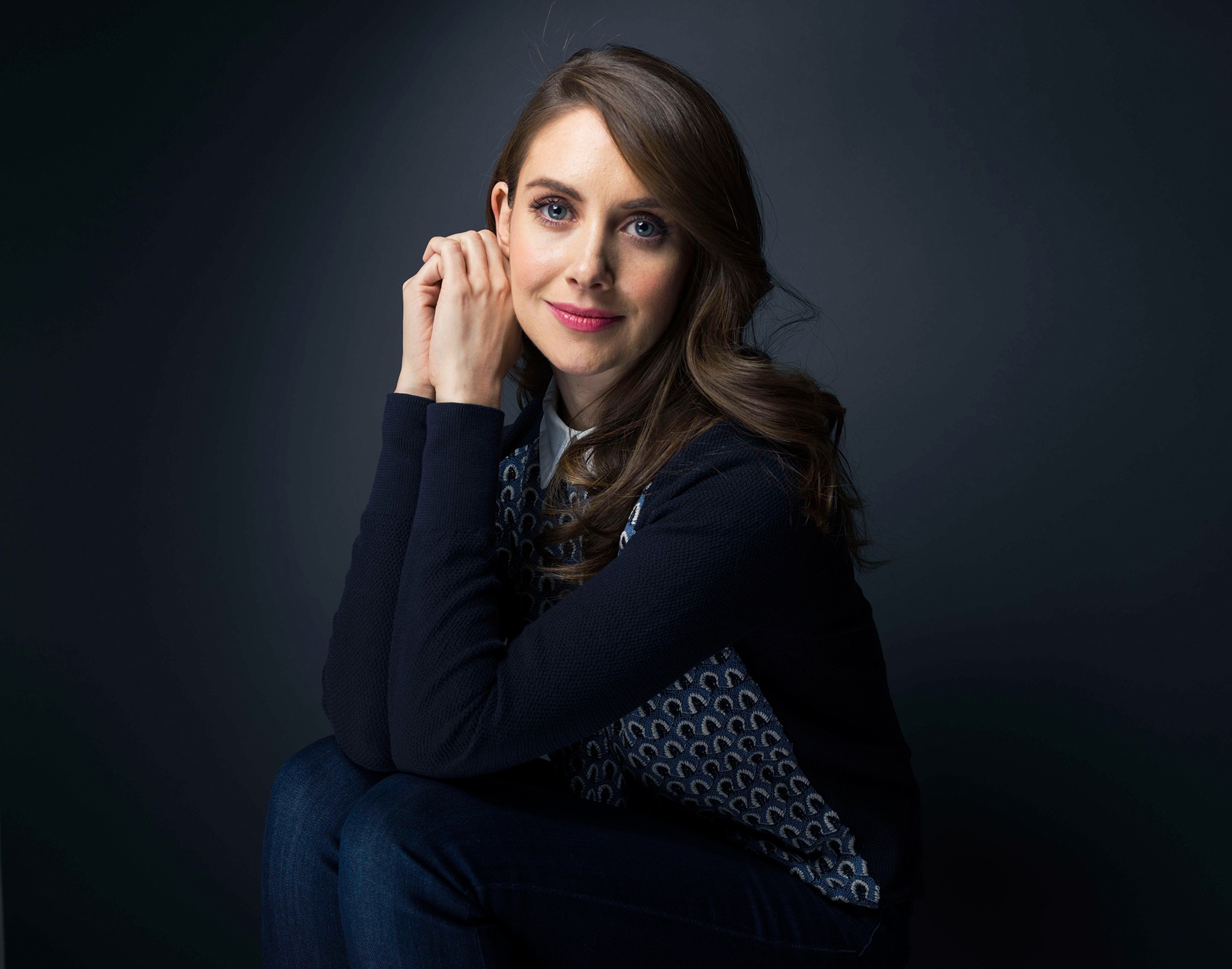 Alison Brie Actress Brunette American Blue Eyes Smile 2048x1611