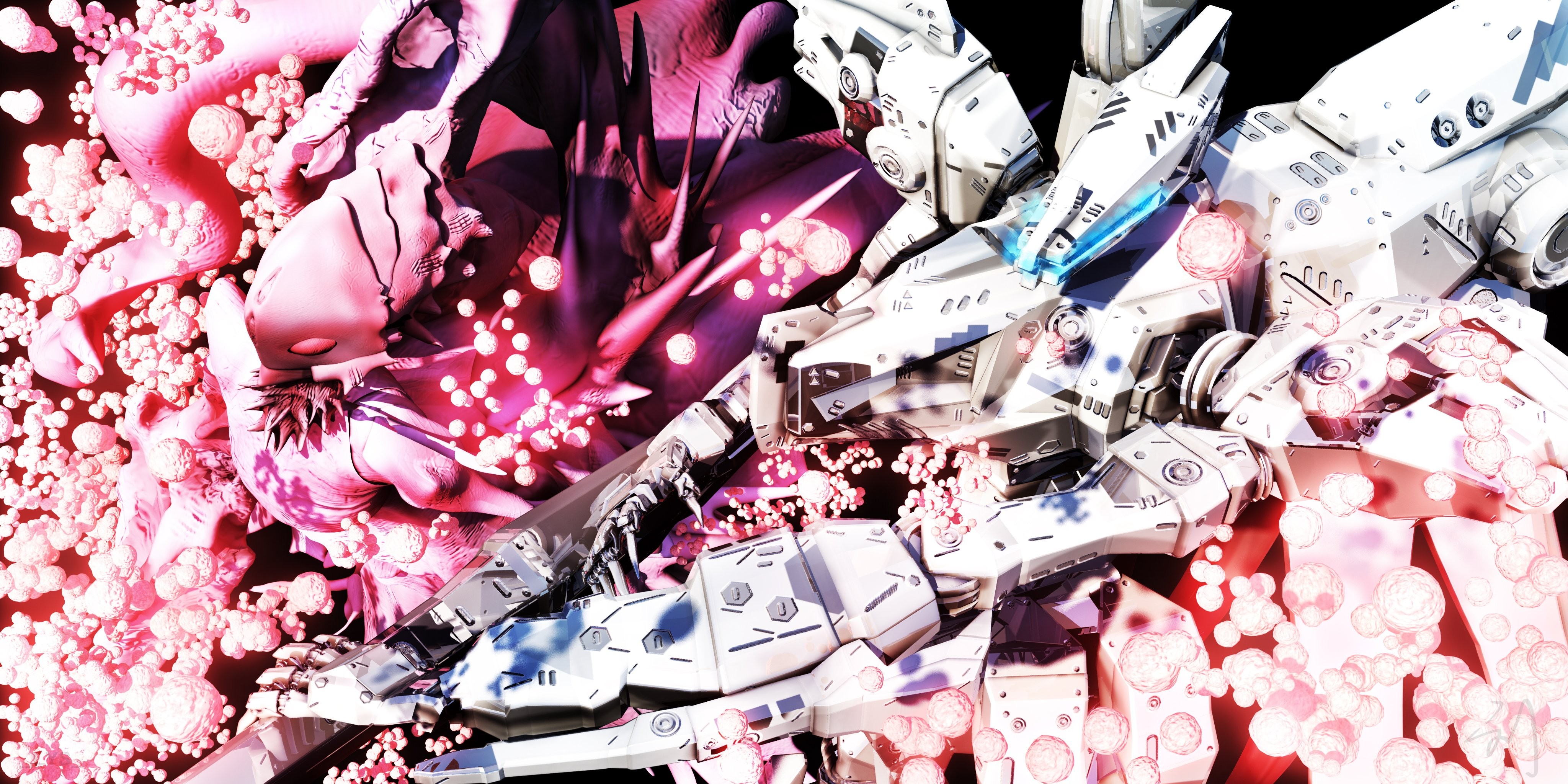 Knights Of Sidonia Anime Mech 4096x2048