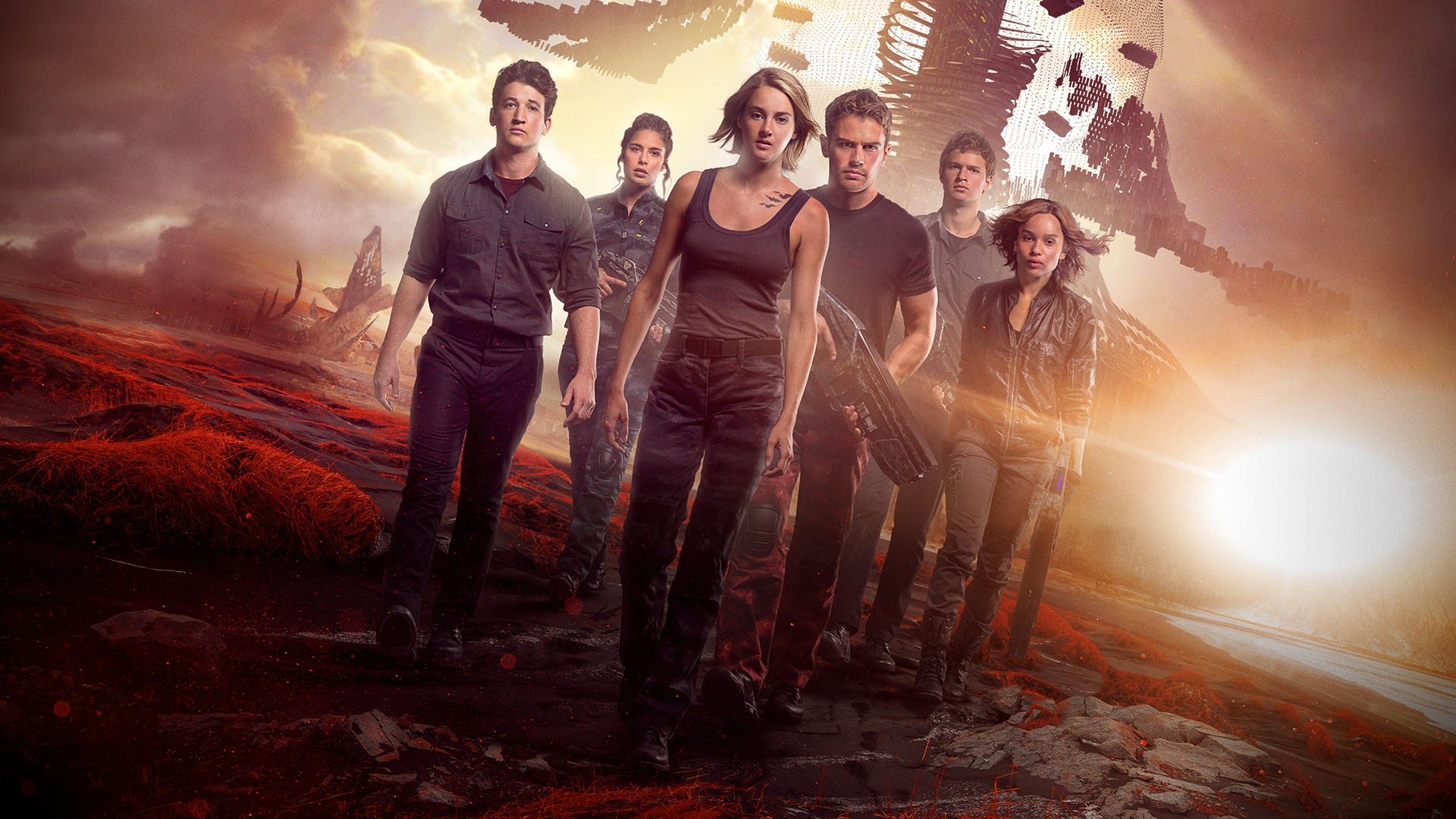 Theo James Four The Divergent Series Shailene Woodley Tris The Divergent Series Zoe Kravitz Christin 1920x1080