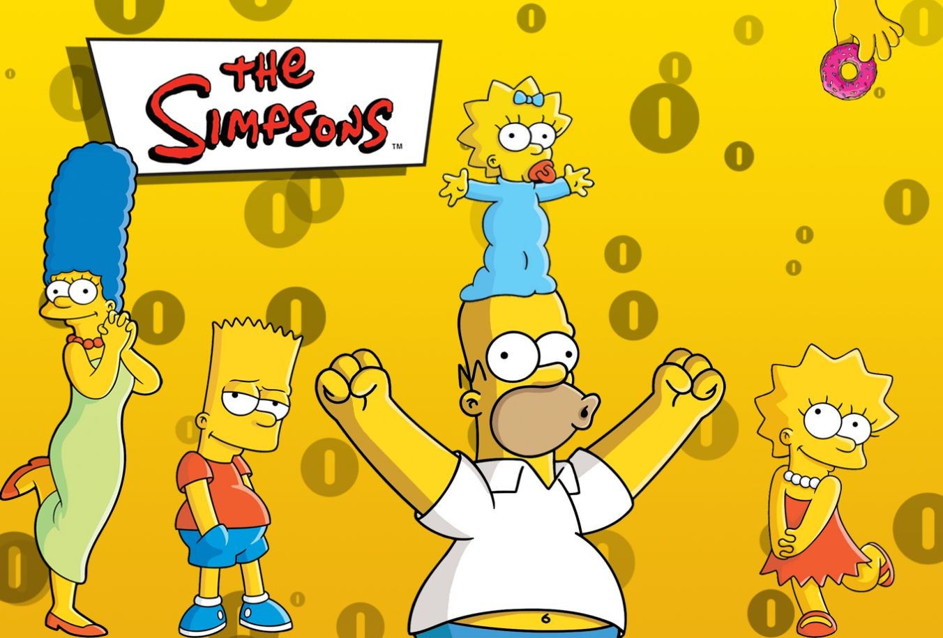 The Simpsons Marge Simpson Bart Simpson Maggie Simpson Homer Simpson Lisa Simpson Wallpaper