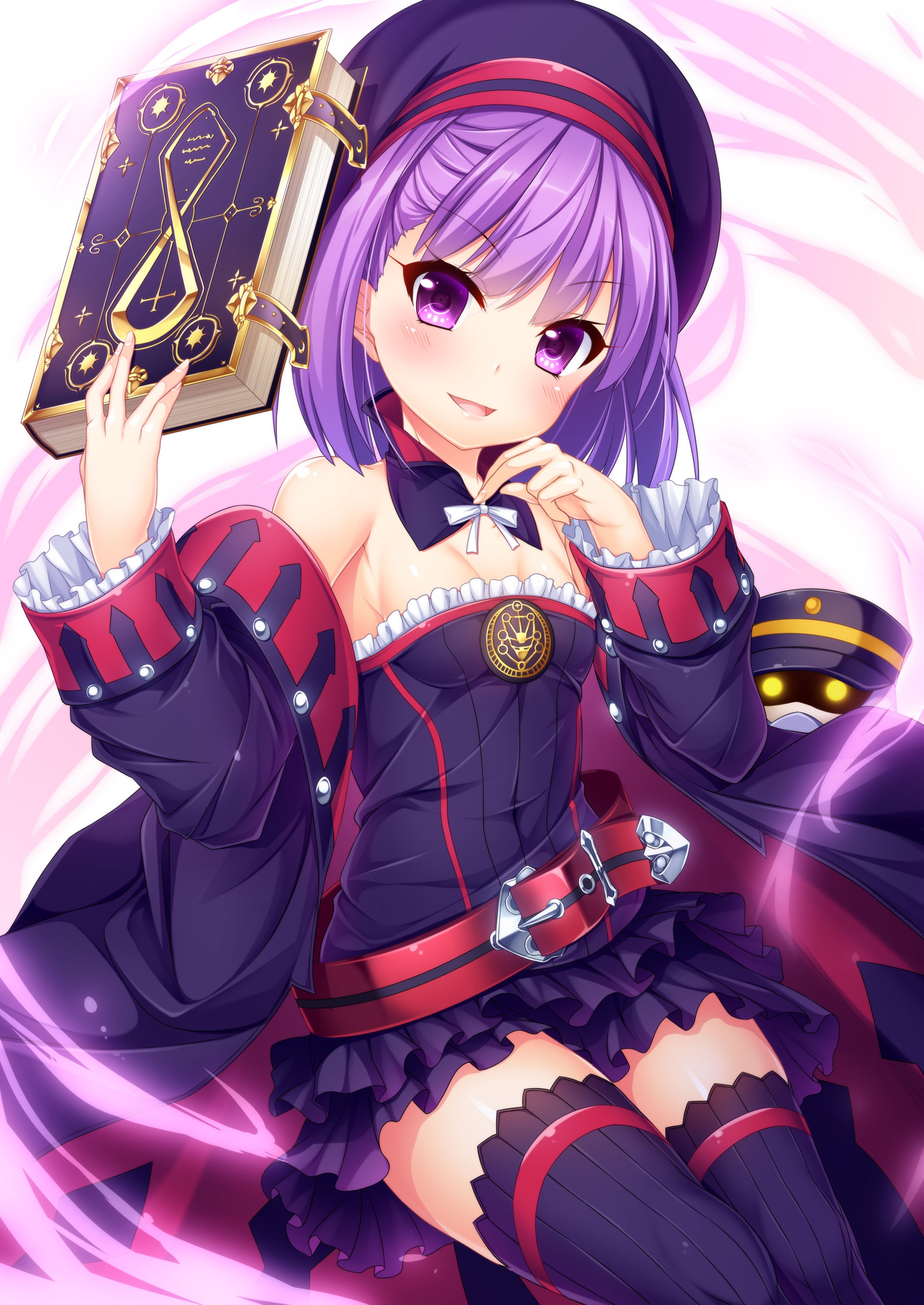 Fate Grand Order Helena Blavatsky Fate Grand Order Purple Eyes Purple Hair Witch 2508x3541