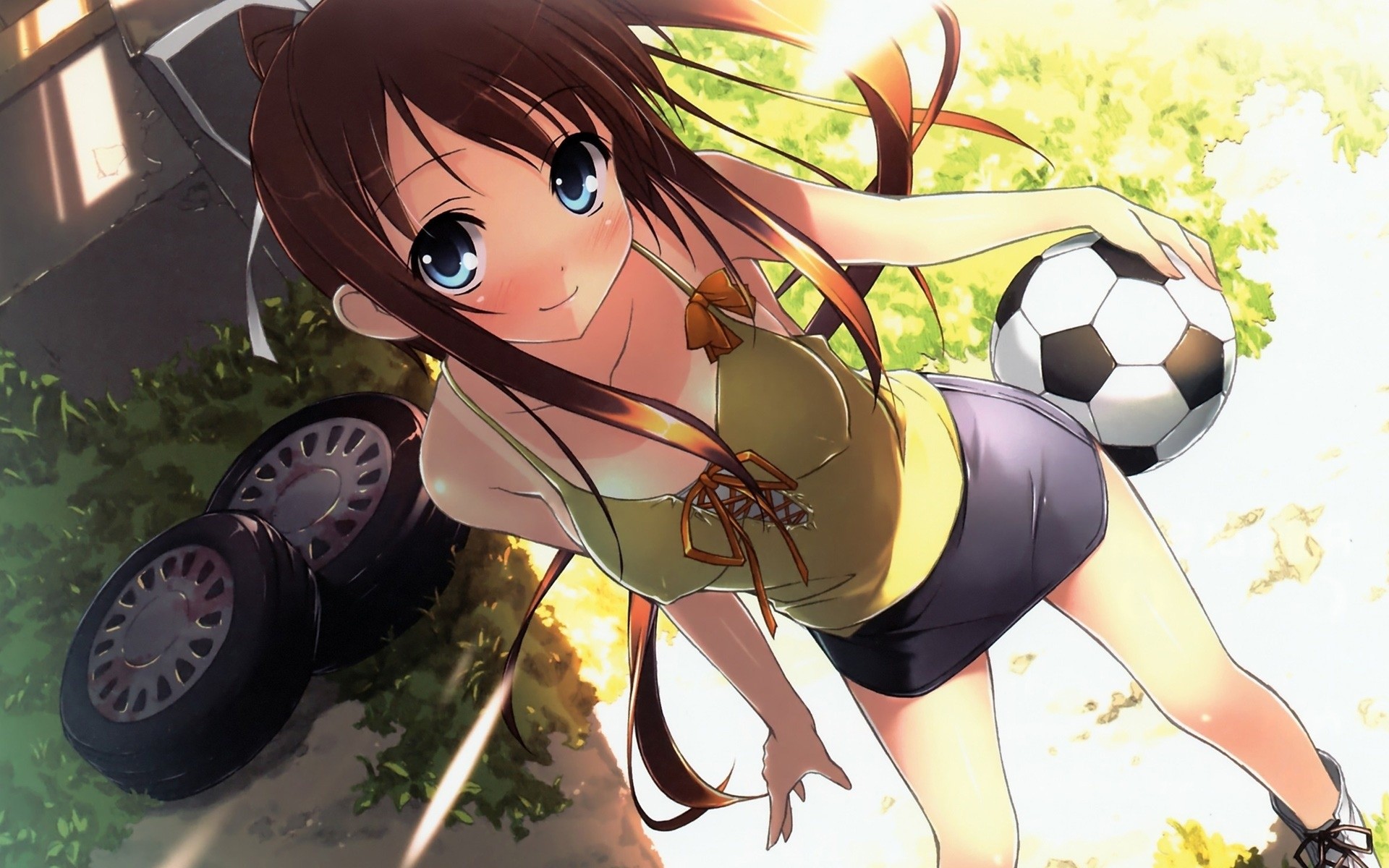 Soccer Anime Anime Girls Natsu No Ame 1920x1200