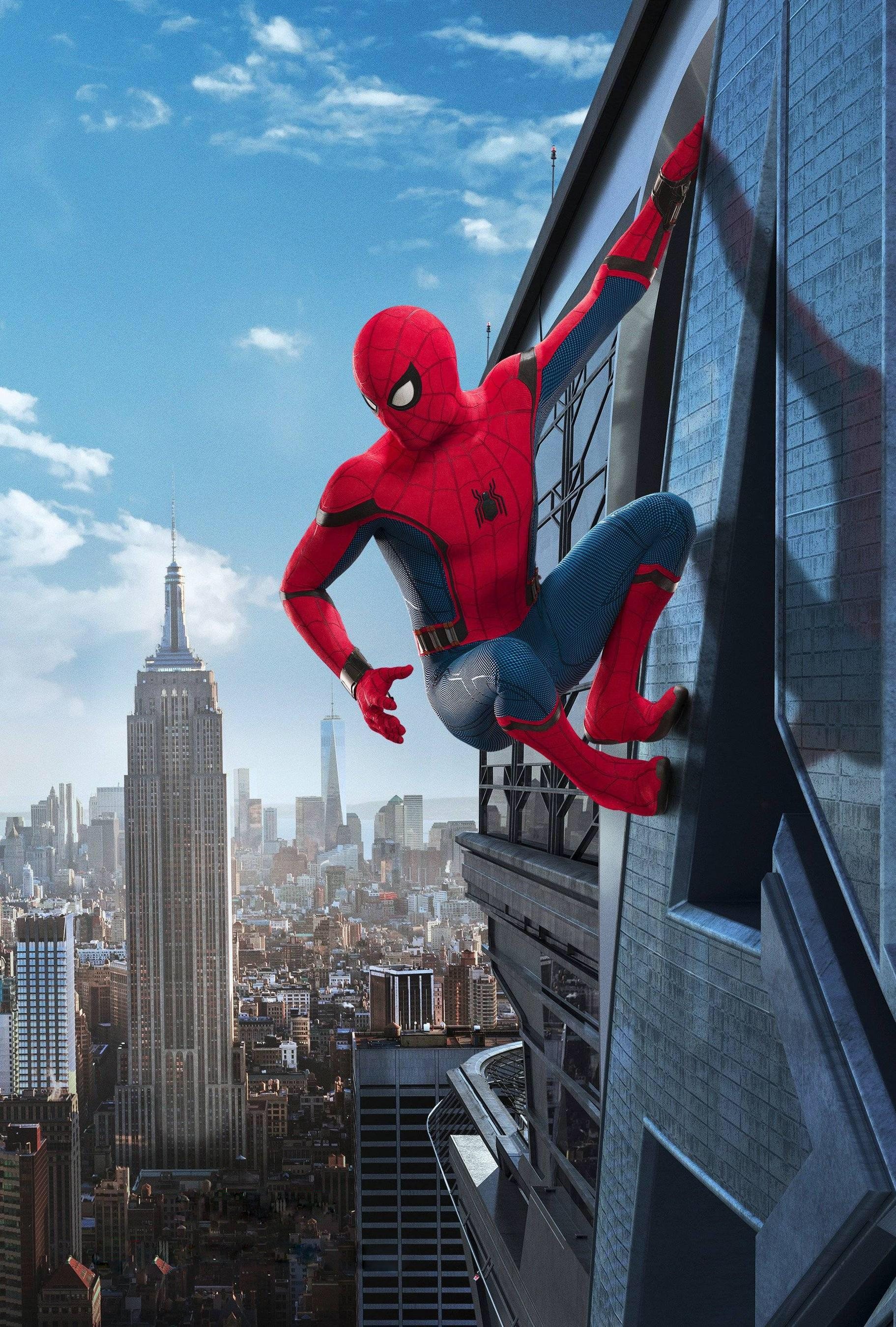 Portrait Display Spider Man Spider Man Homecoming 2017 Marvel Cinematic Universe 1823x2700