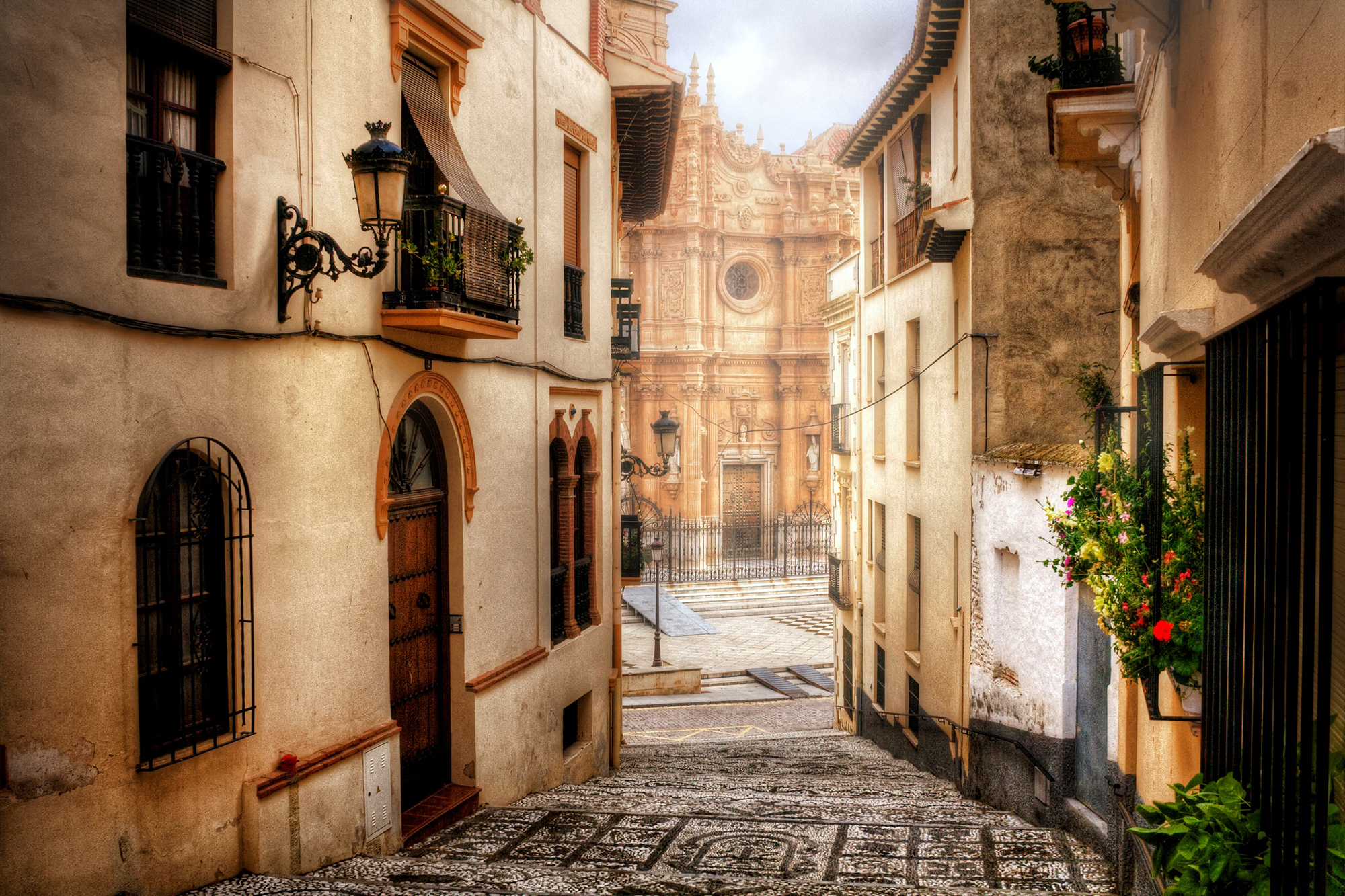 Street Guadix Spain Granada Guadix Catherdral Guadix Cathedral Province Of Granada Andalusia Lantern 2000x1333