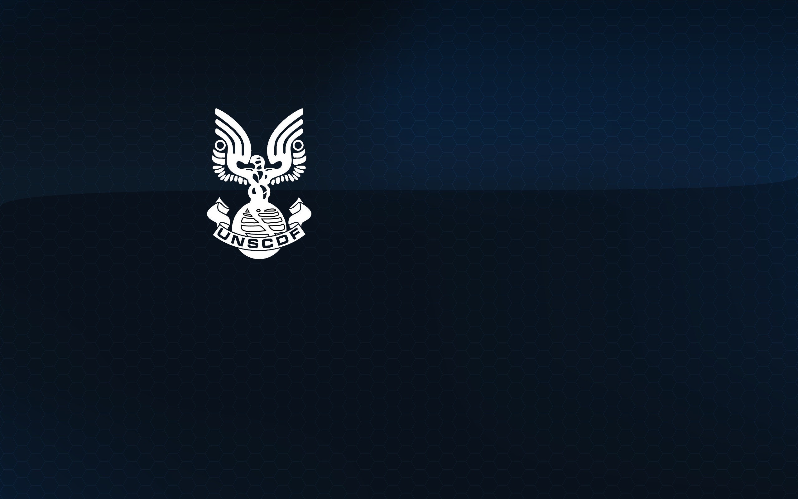 UNSC Blue Background Logo Video Games 2560x1600