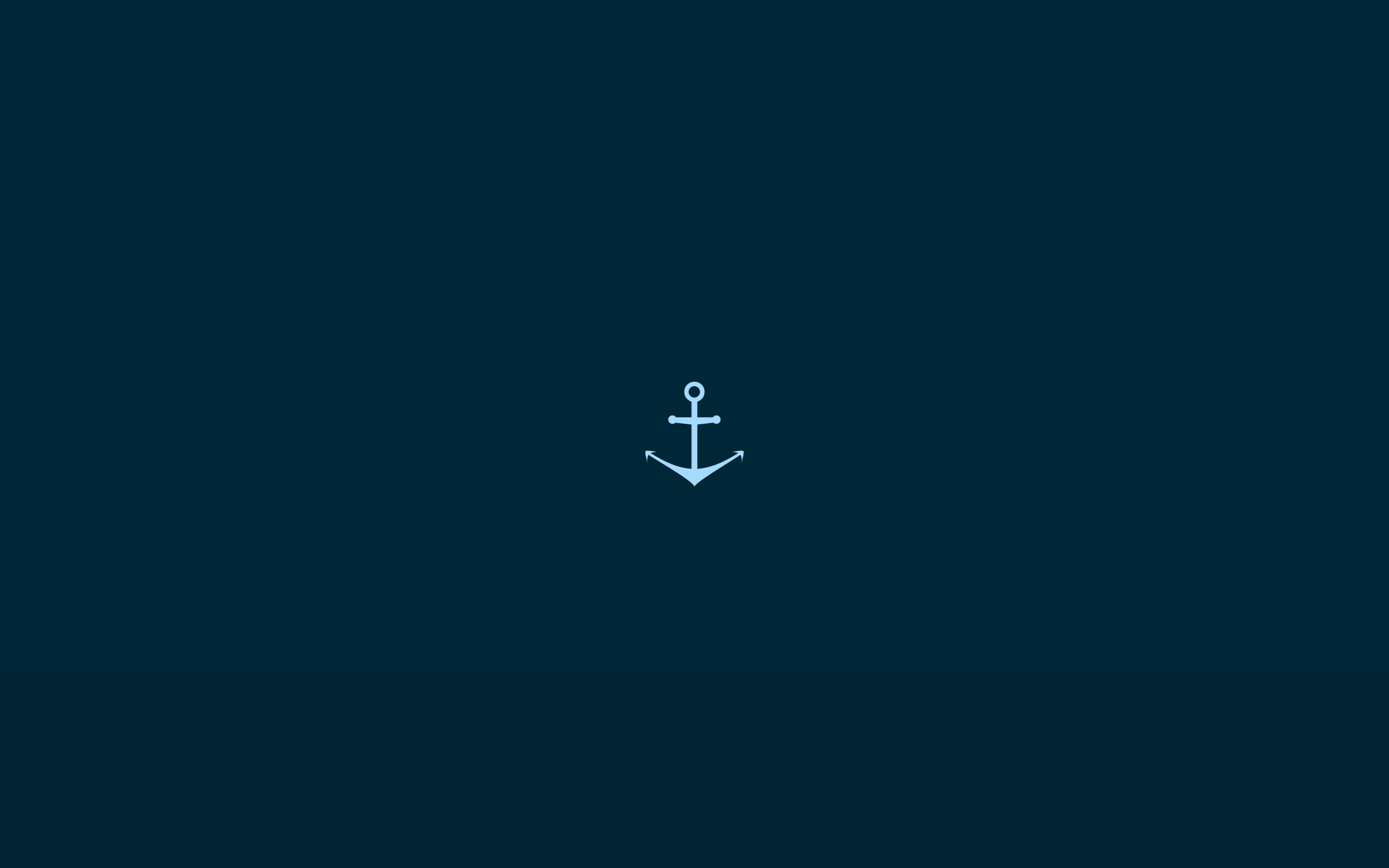 Blue Anchors Nautical Minimalism Simple Simple Background 2560x1600