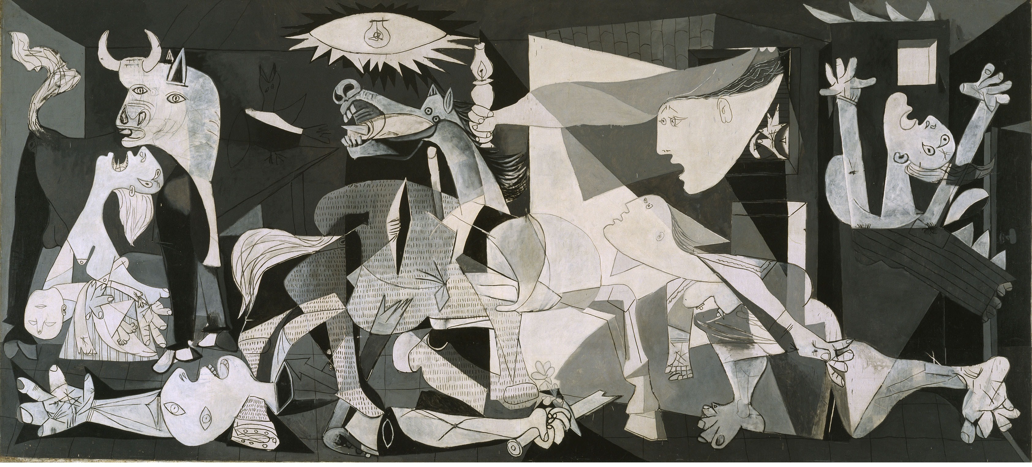 Pablo Picasso Cubism Classic Art Guernica 3369x1524