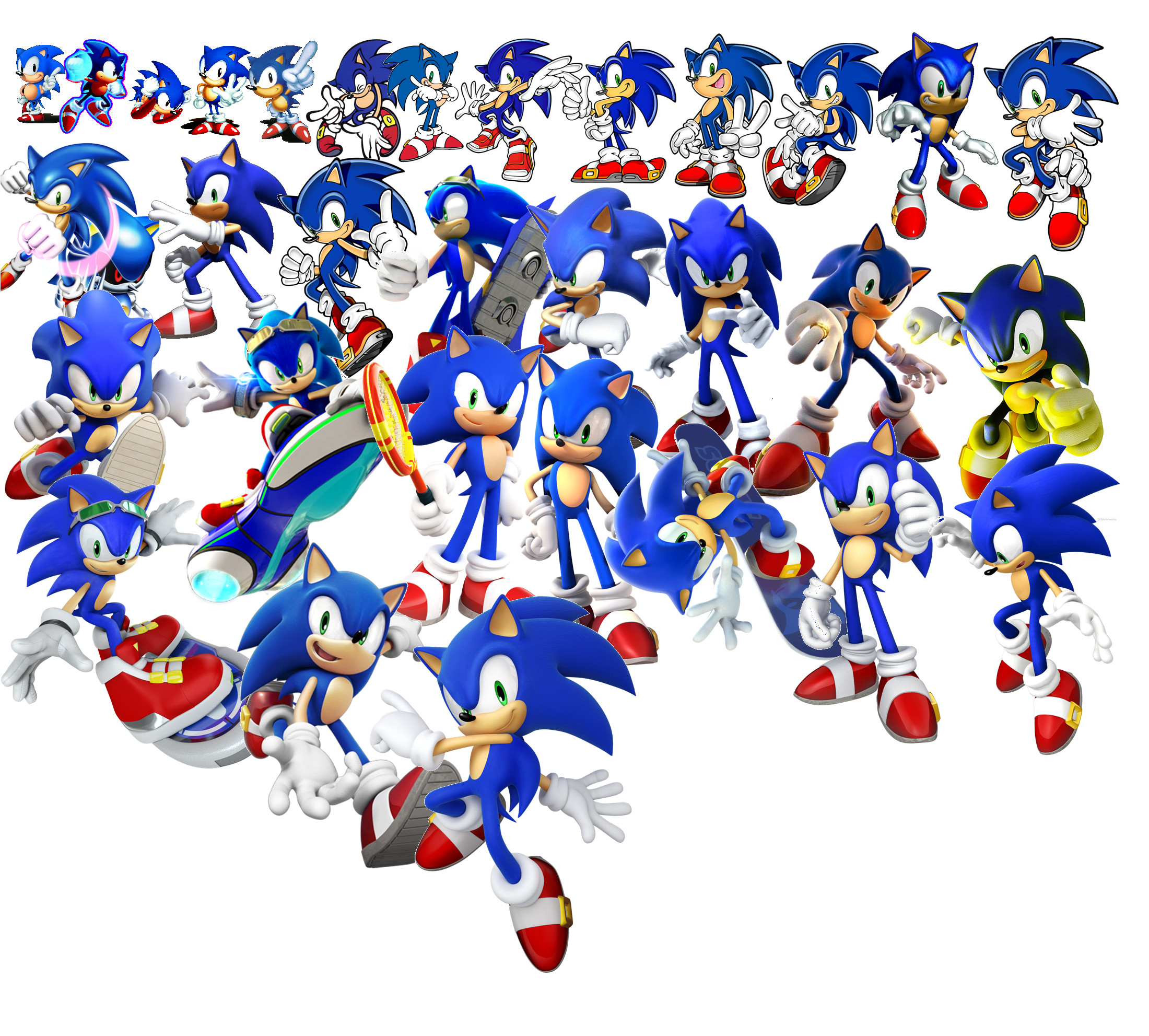 Sonic Video Game Art Video Game Characters Video Games Evolution Classic Games 2200x1983