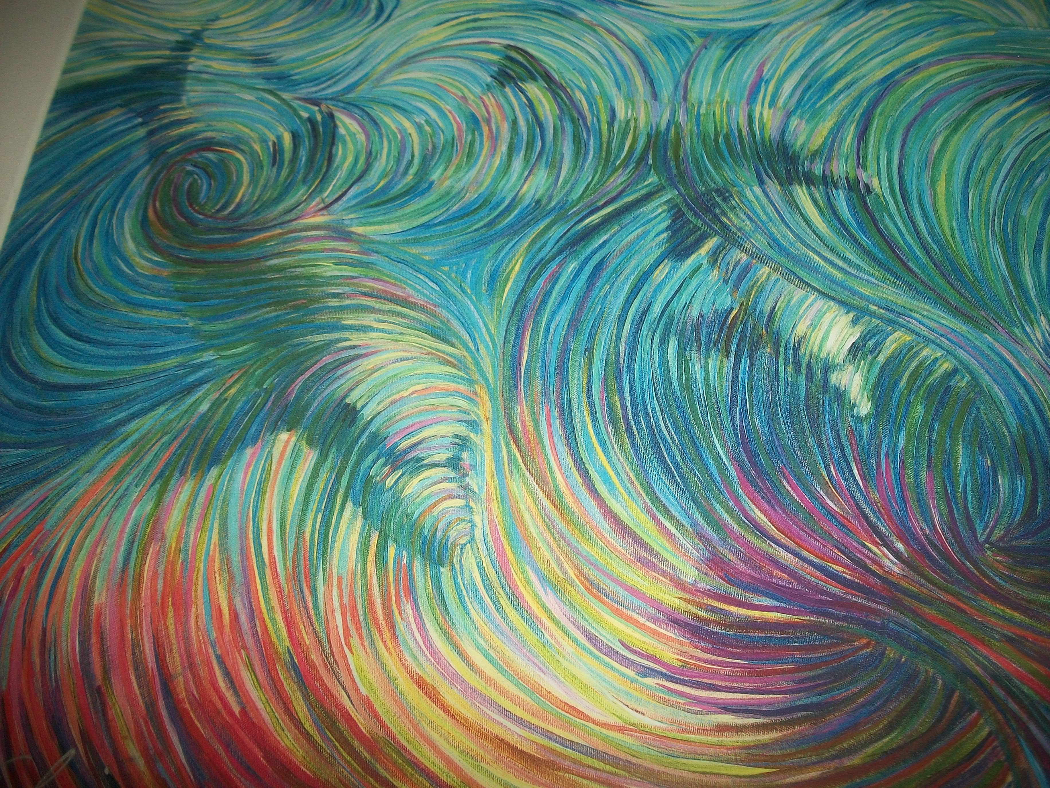 Painting Colorful Swirls 3664x2748