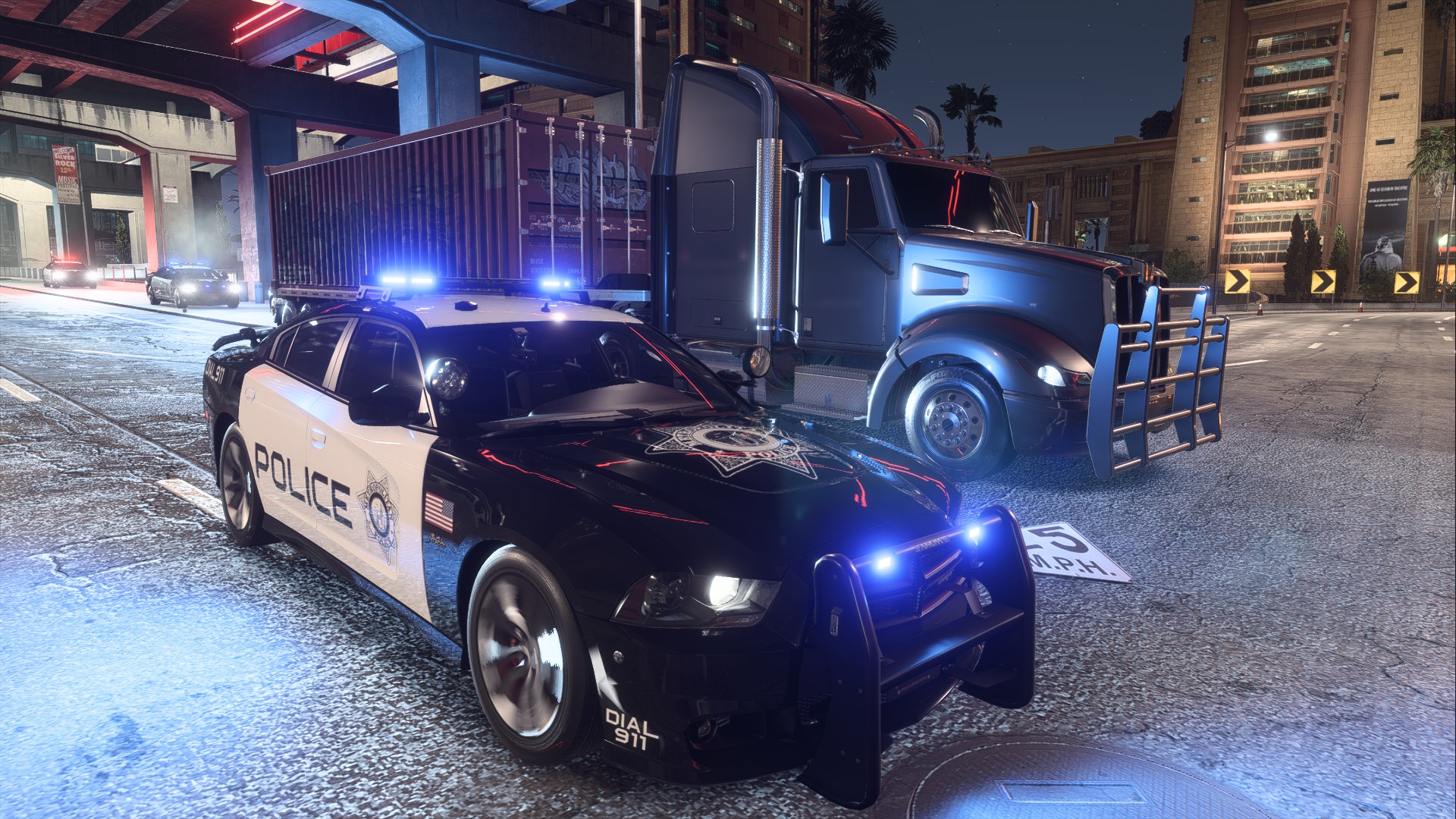 Need For Speed Payback Police Cars Truck 1920x1080