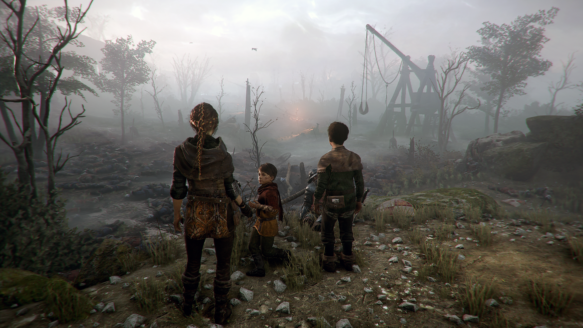 A Plague Tale Innocence Video Game Art Video Game Characters Asobo Studio Children Trebuchet War Mac 1920x1080