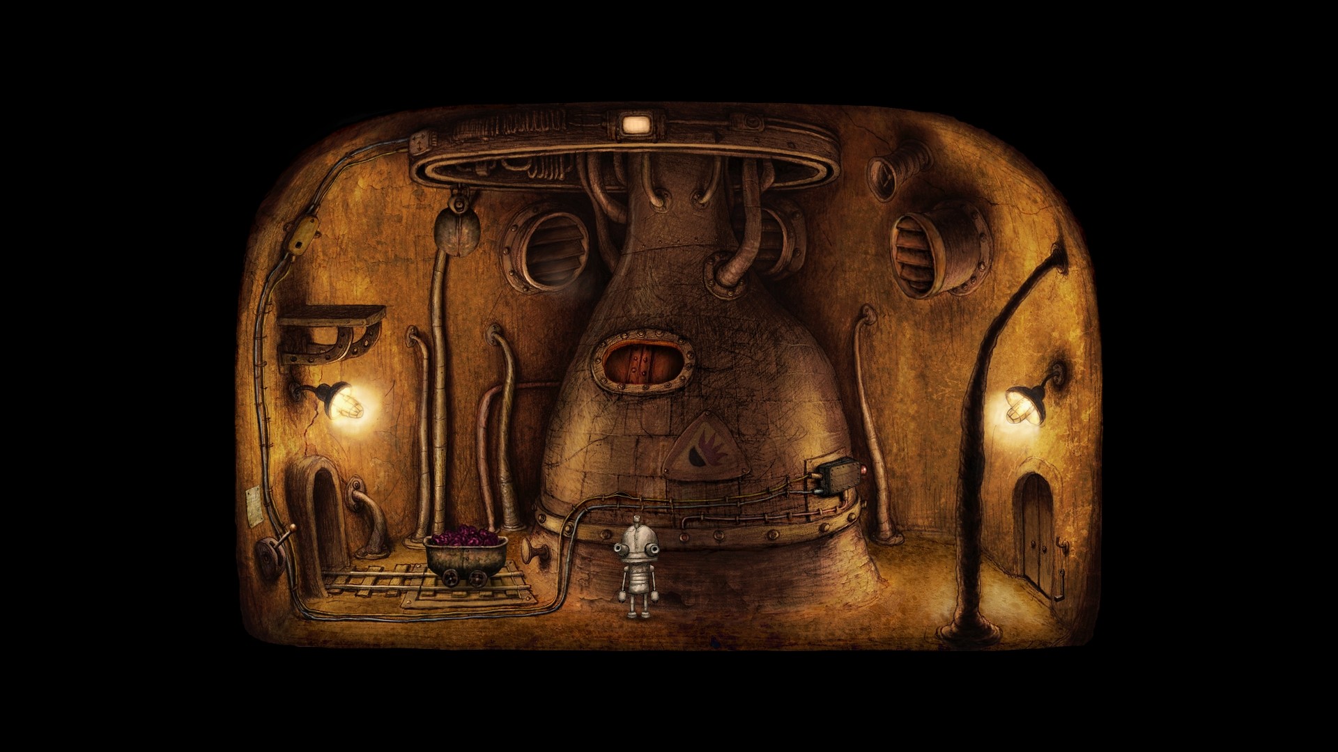 Robot Cartoon Machinarium 1920x1080