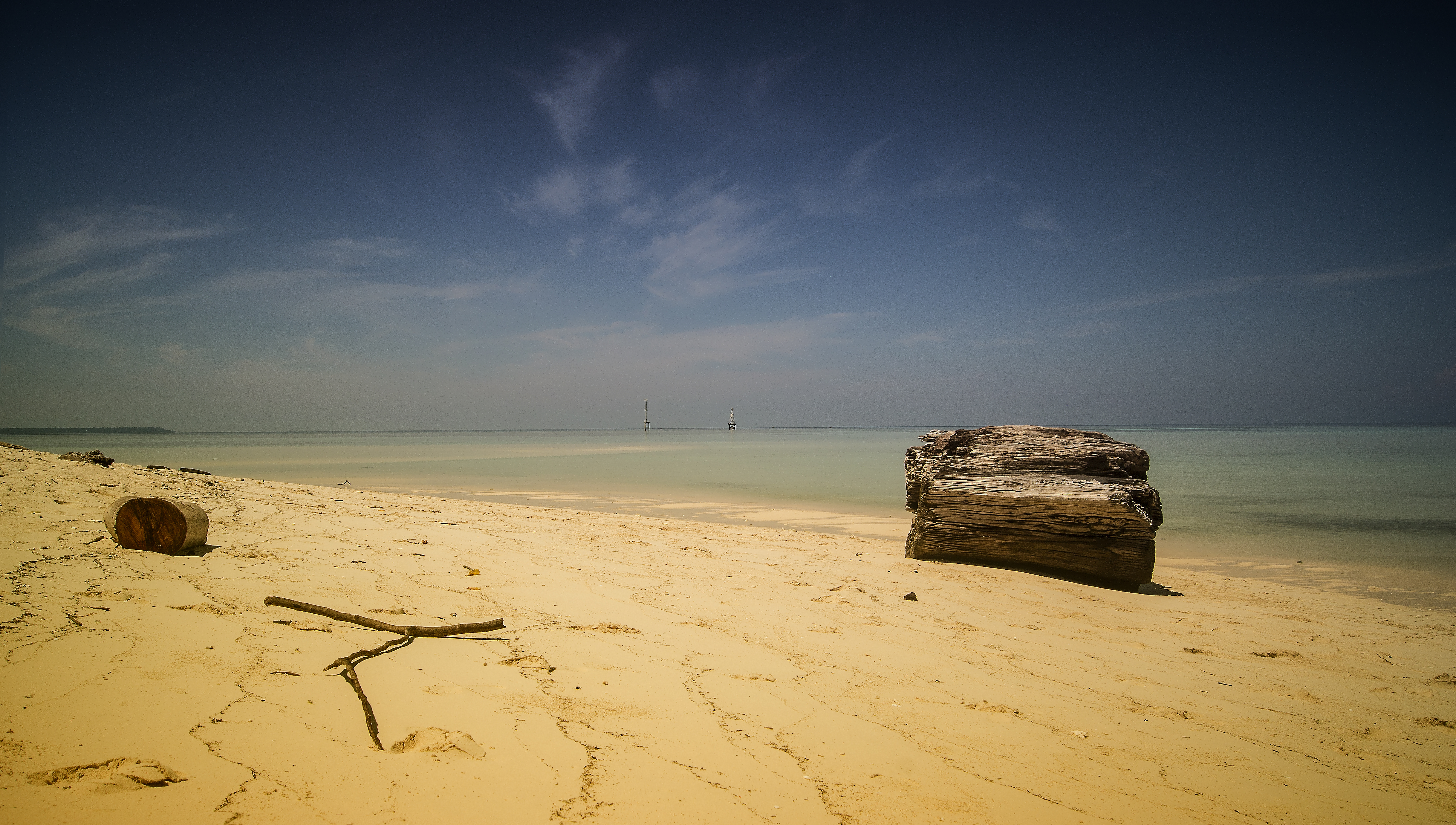Beach Indonesia Tropics Borneo Sky East Kalimantan Province 4872x2760