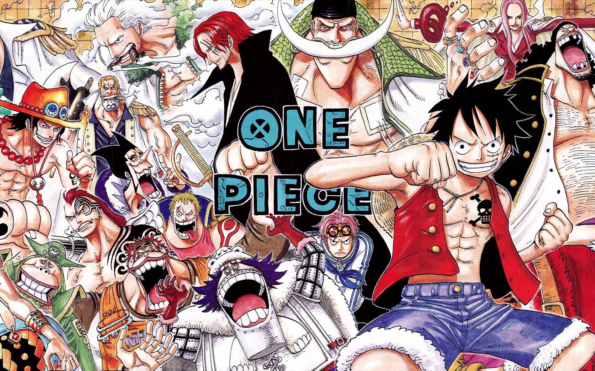 One Piece Anime Portgas D Ace Vice Admiral Smoker Monkey D Luffy Shanks 1920x1200