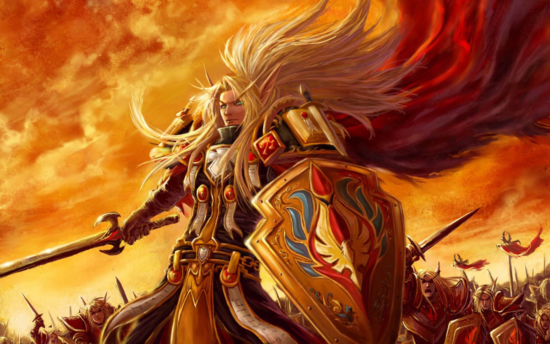 Blood Elf Paladin Warcraft World Of Warcraft Army Armour 1920x1200