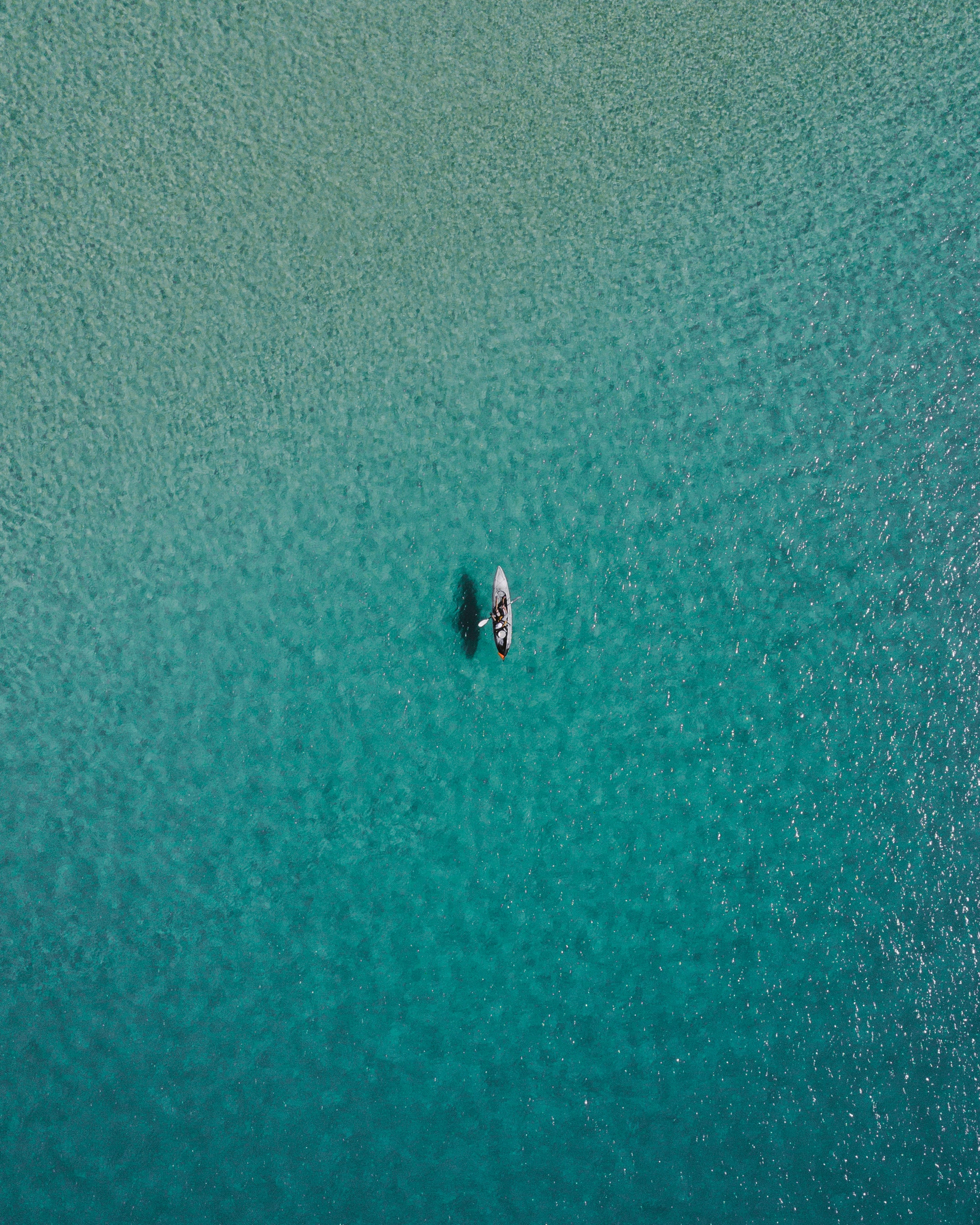 Nature Water Boat Canoes Birds Eye View 2147x2684