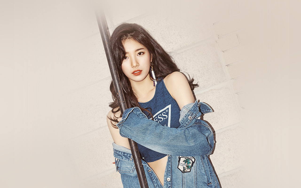 Suzy K Pop Asian Women Model Miss A Korean Singer Brunette Crop Top 1280x800