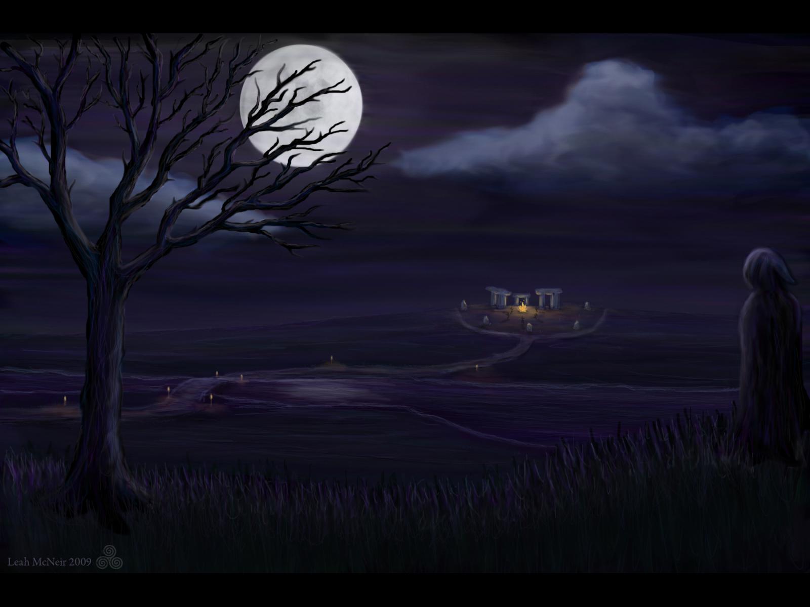 Gaelic Samhain Celtic Druid Witch Witchcraft Spooky Creepy Halloween 1600x1200