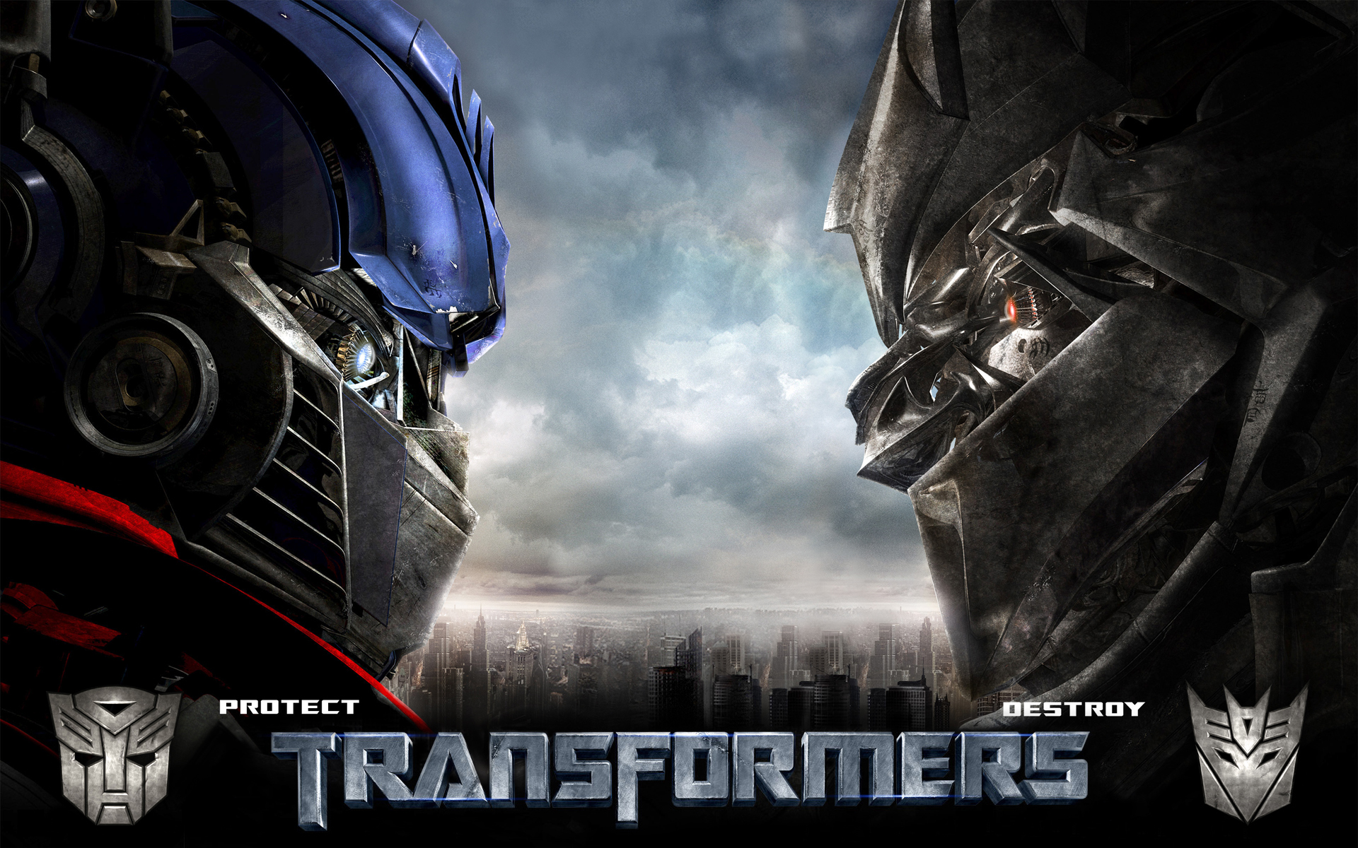 Transformers Optimus Prime Megatron Robot 1920x1200