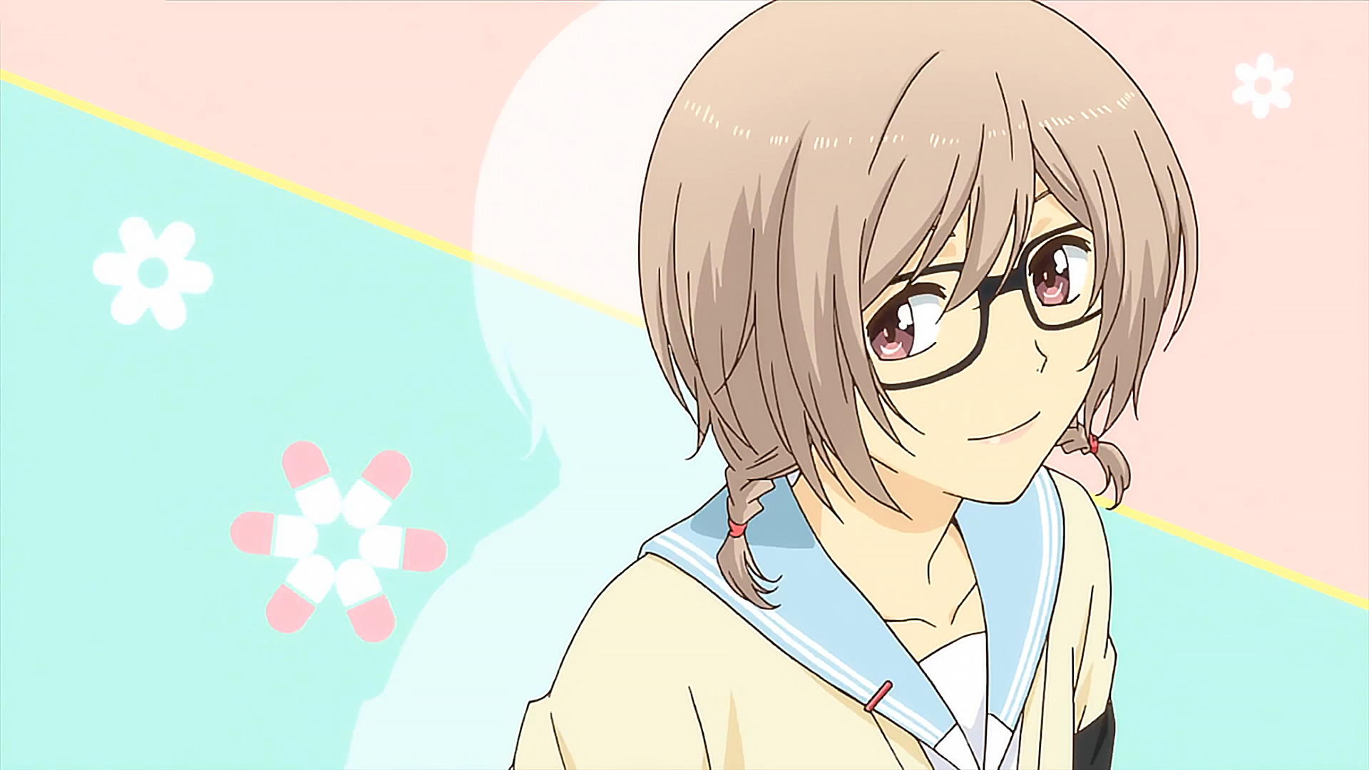 Anime ReLiFE An Onoya Glasses Brown Hair Twintails School Uniform 1920x1080