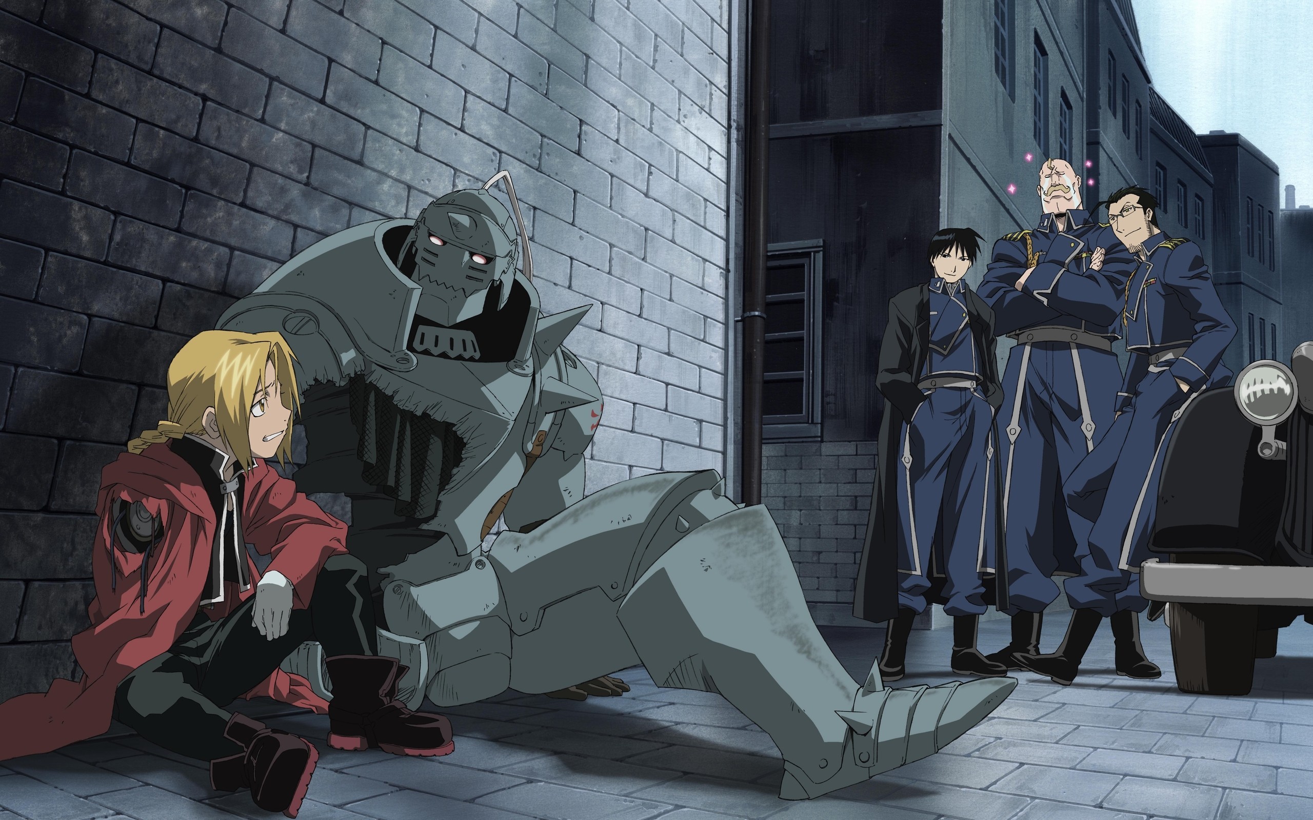 Elric Edward Roy Mustang Elric Alphonse Anime 2560x1600