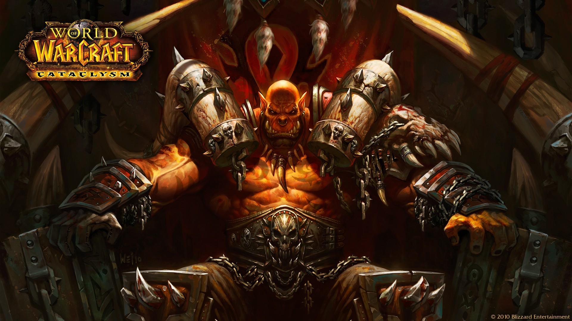 World Of Warcraft World Of Warcraft Cataclysm Orcs Video Games Garrosh Helscream 1920x1080