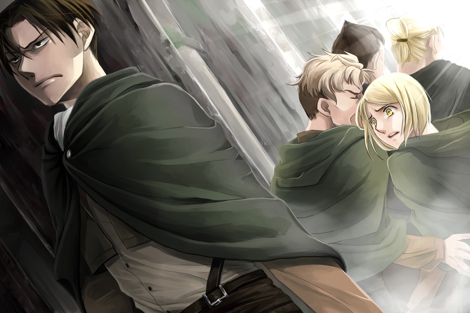 Attack On Titans Levi Ackerman Anime Armin Arlert 1500x1000