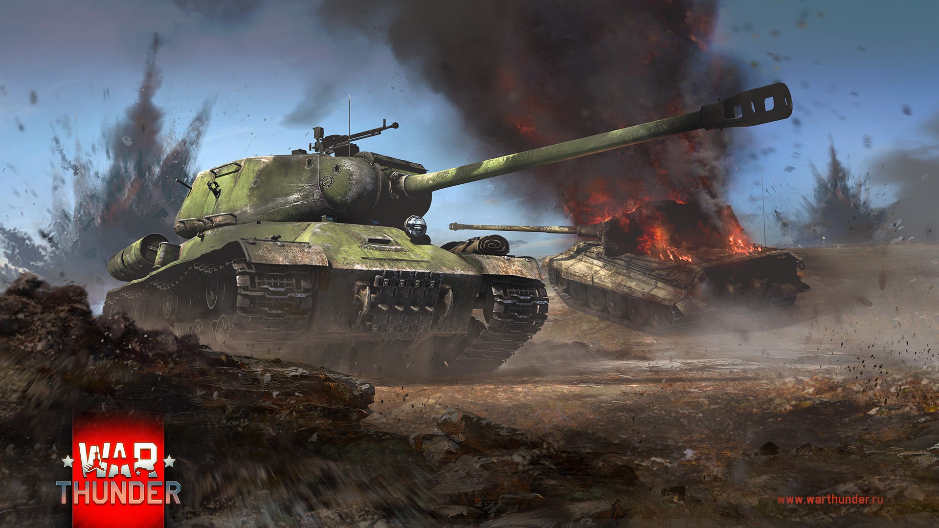 War Thunder Tank IS 2 Tiger Ii Gaijin Entertainment Video Games 1920x1080