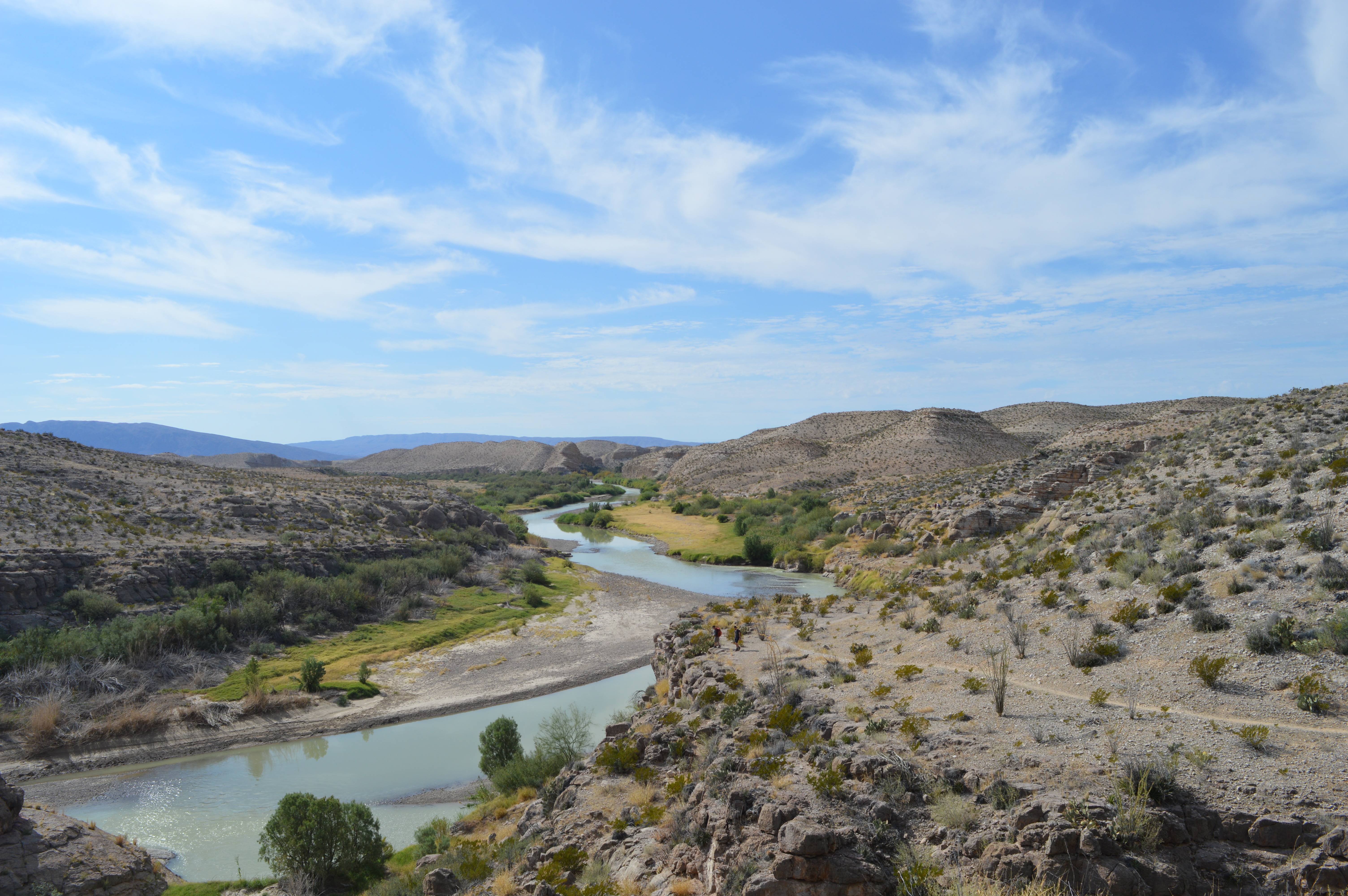 Water Landscape Sky Desert Blue River Shrubbery 6016x4000