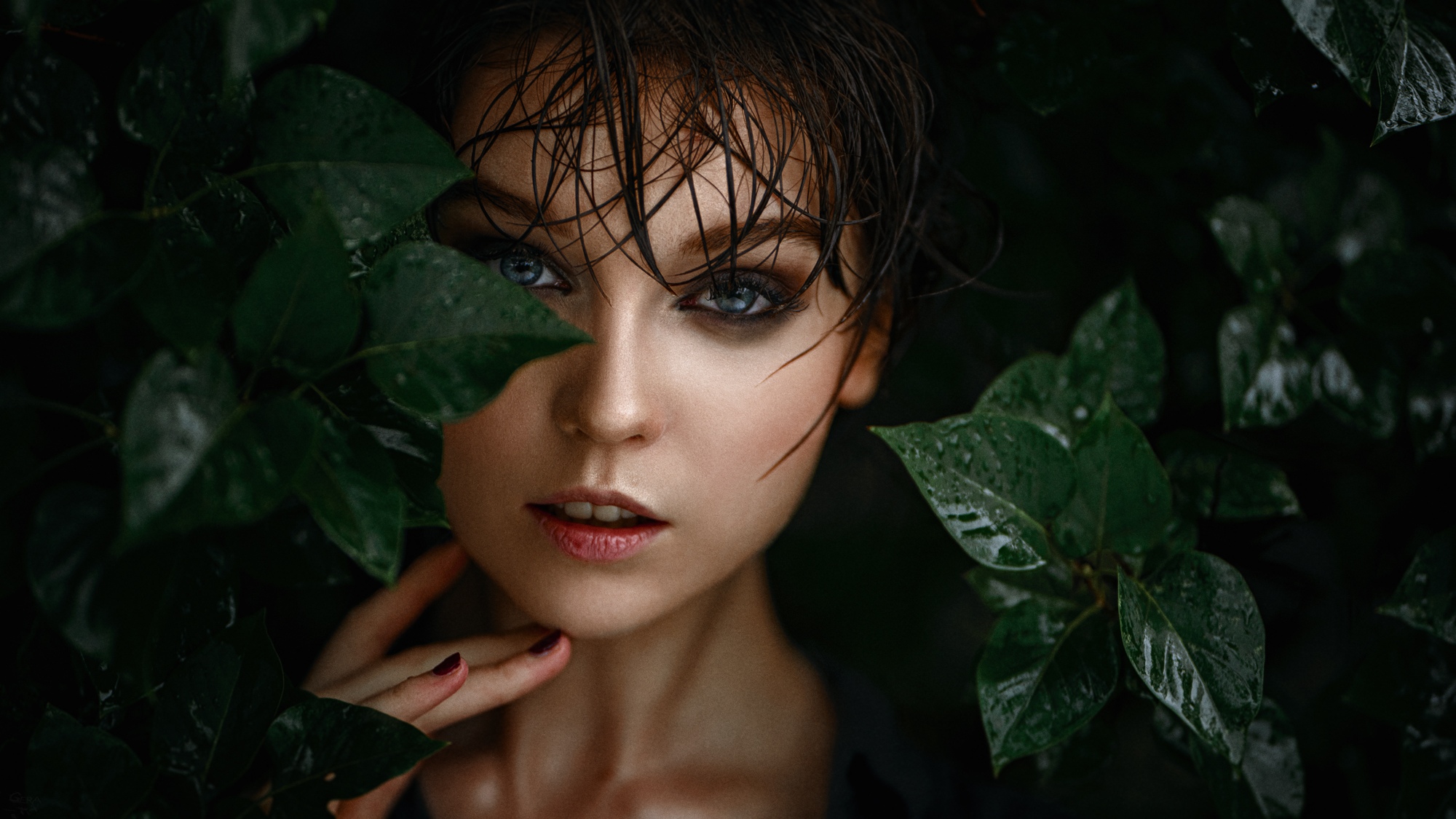 Face Portrait Women Model Olya Pushkina 2000x1125