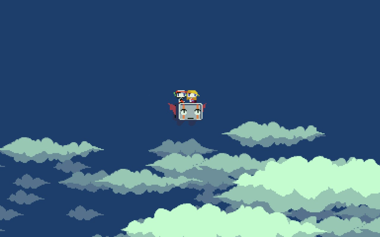 Cave Story Pixels Sky Curly Brace Video Games 1280x800