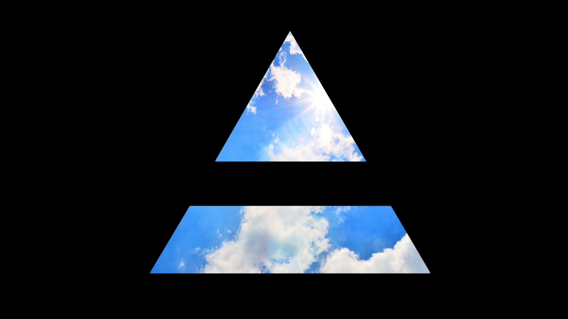 Thirty Seconds To Mars 30 Seconds To Mars Jared Leto Mars Triangle Clouds 1920x1080