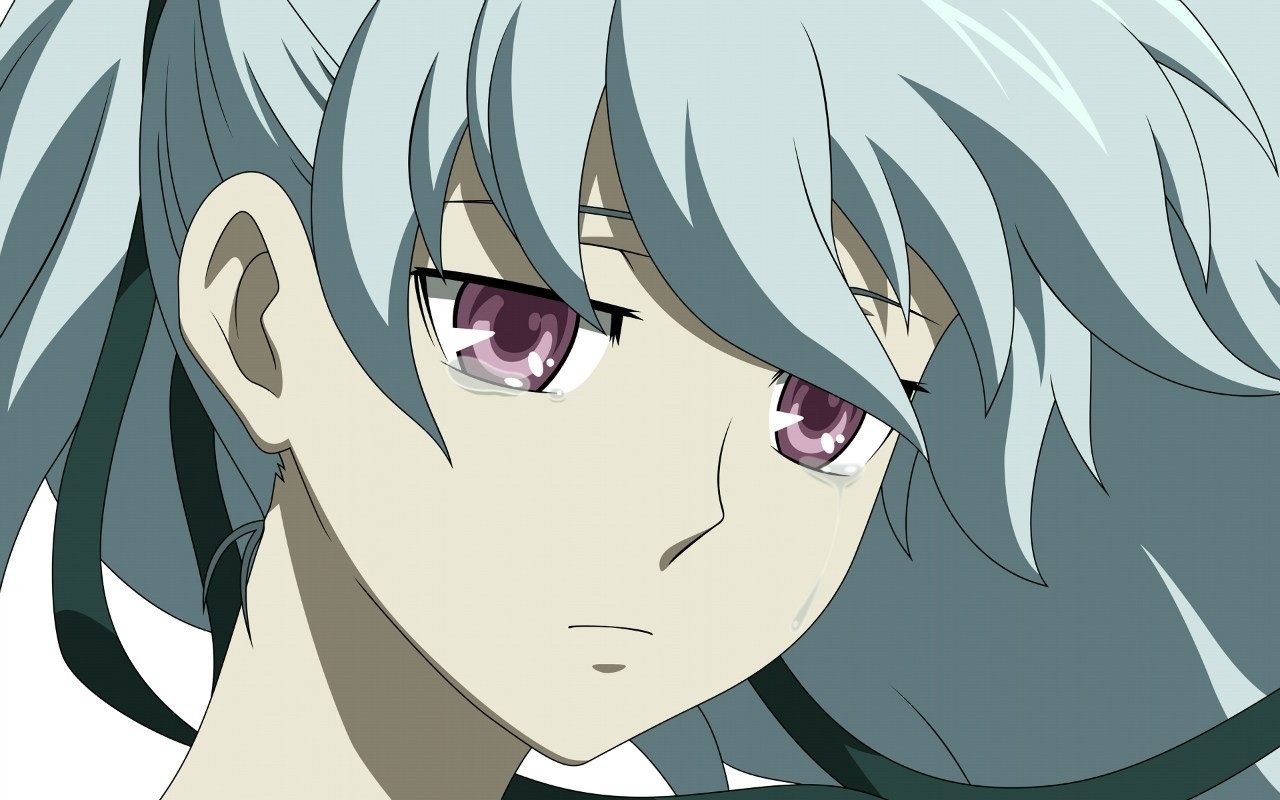 Darker Than Black Yin Anime Girls Sad Tears Anime 1280x800