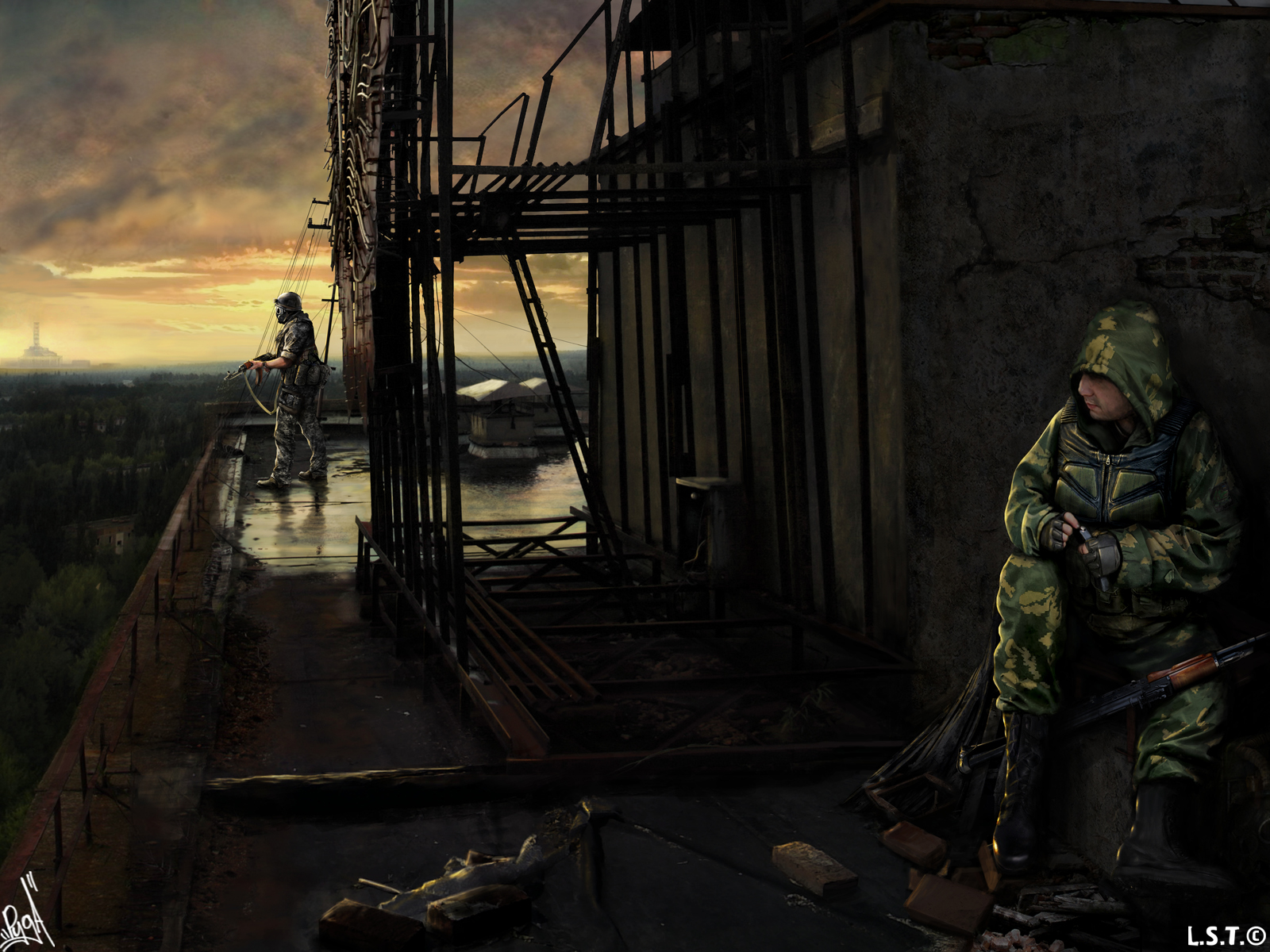 S T A L K E R First Person Shooter Atmosphere Artwork S T A L K E R Call Of Pripyat S T A L K E R Sh 1600x1200