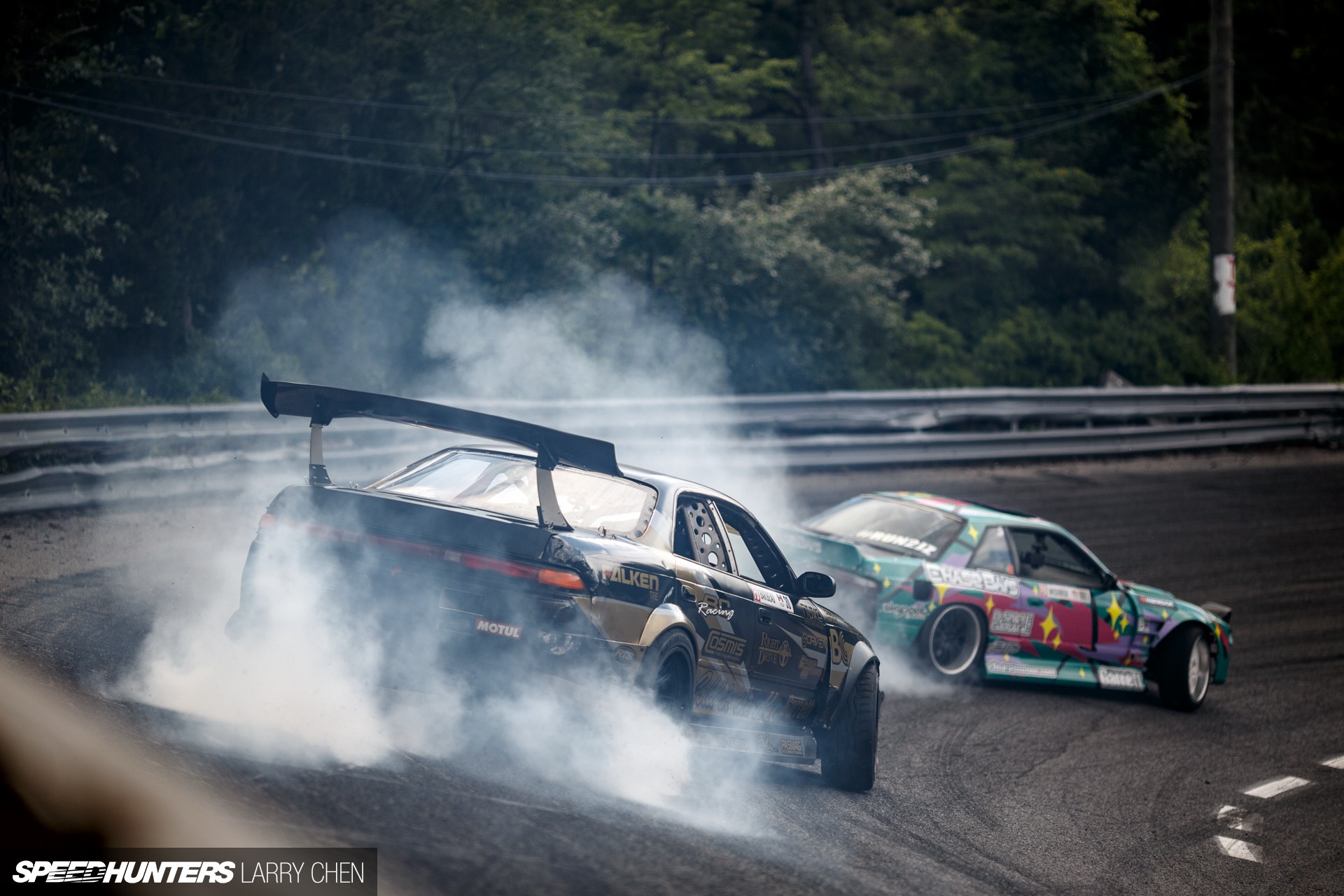 Smoke Car Drift S13 Nissan S13 Nissan Silvia 1920x1280