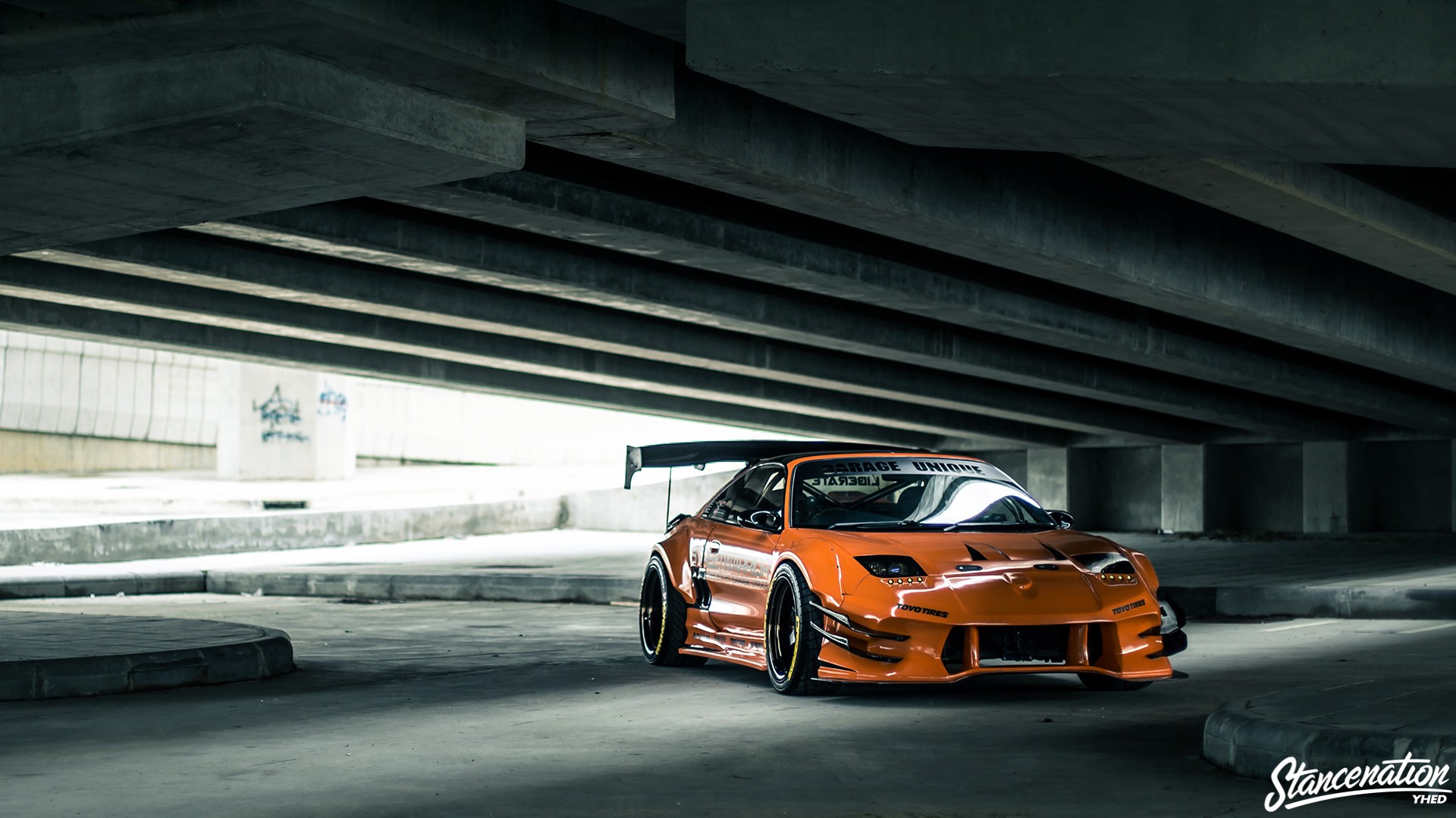 Toyota Toyota MR2 Orange Car 1920x1080