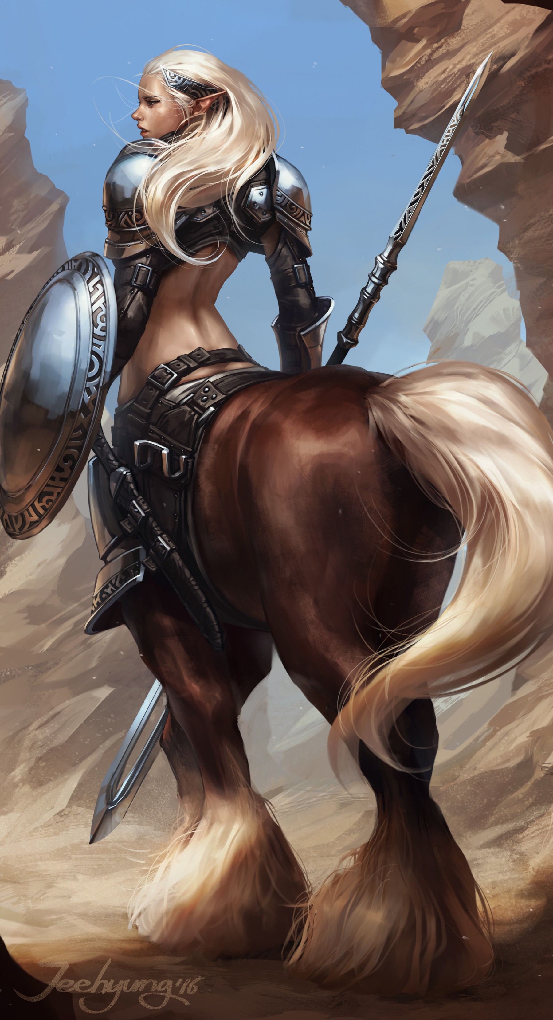 Fantasy Art Warrior Centaurs 1800x3320
